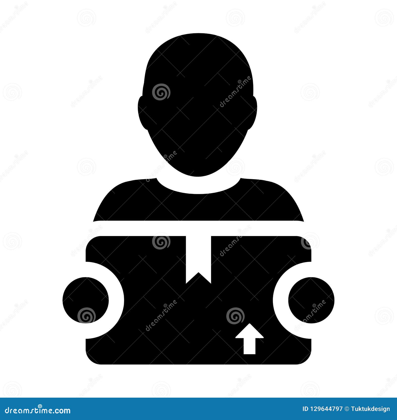 Download Export Icon Vector Male Logistics Worker Service Person ...