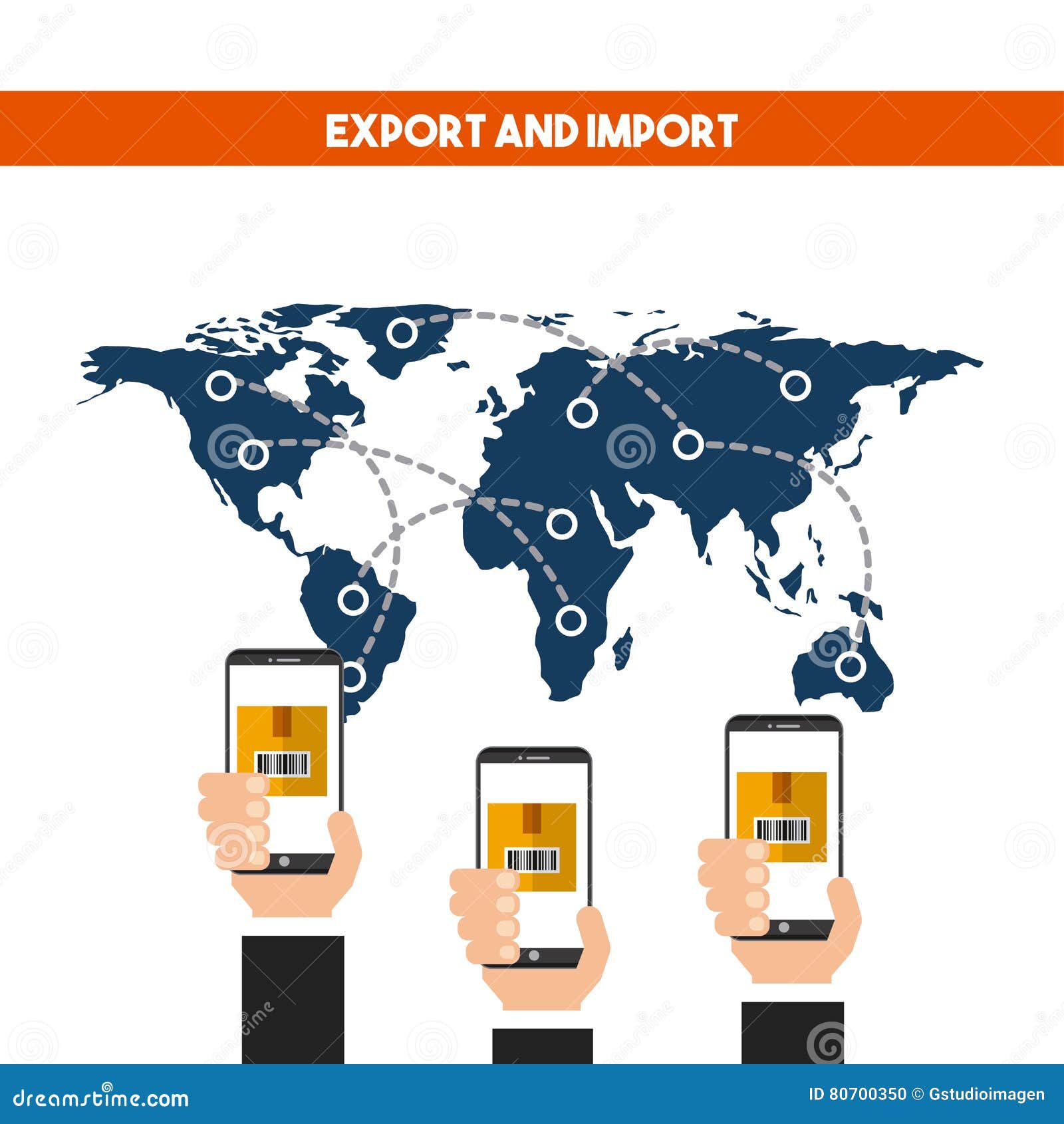 Download Export and import design stock vector. Illustration of ...