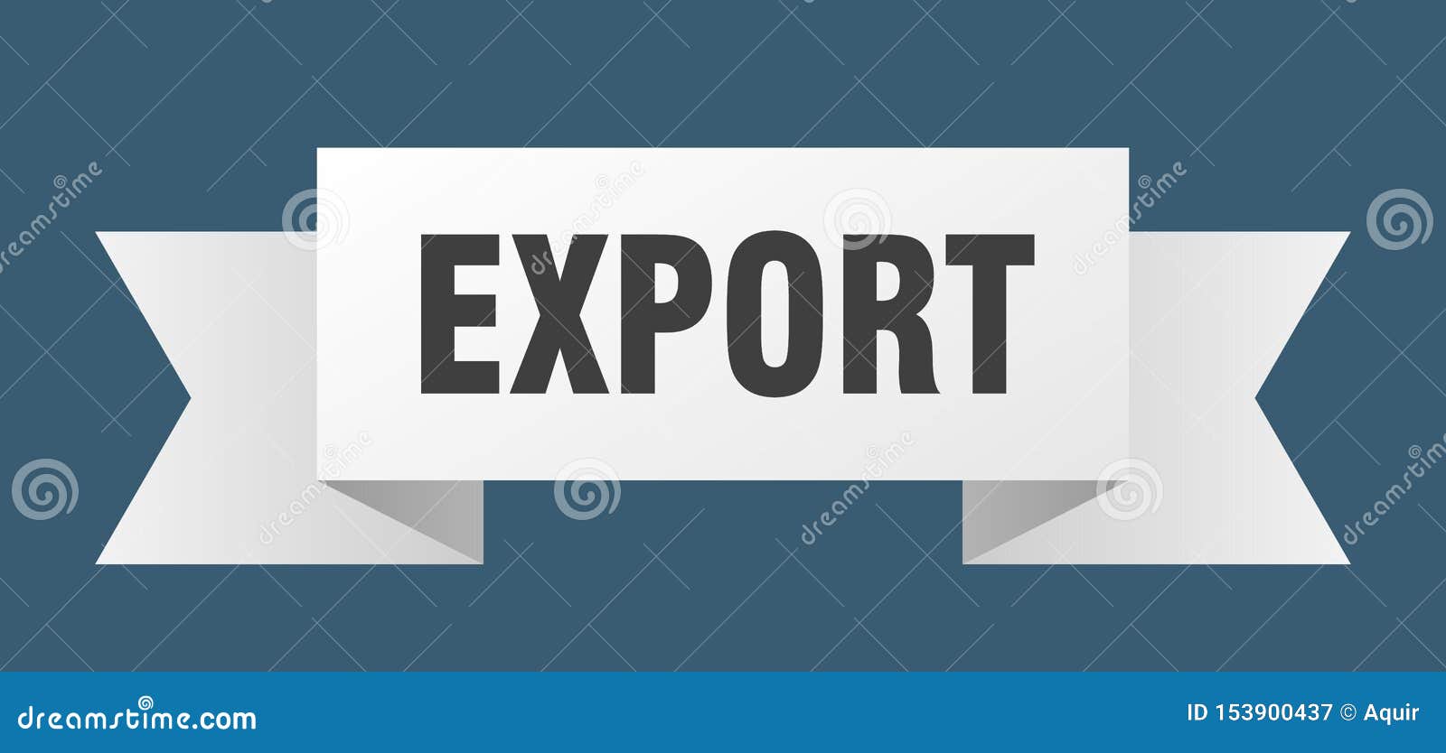 Export ribbon. stock vector. Illustration of element 153900437