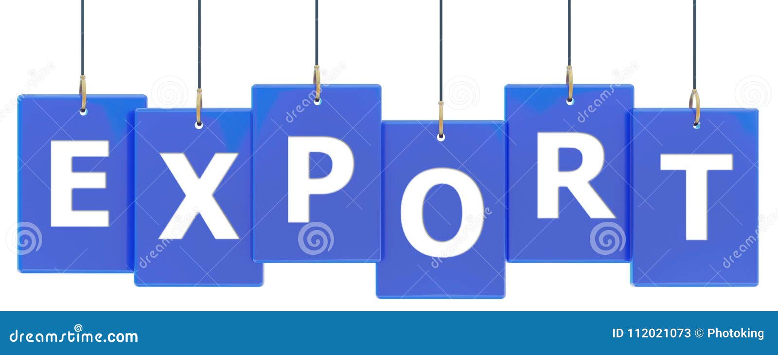 Export tag banner stock illustration. Illustration of insignia 112021073