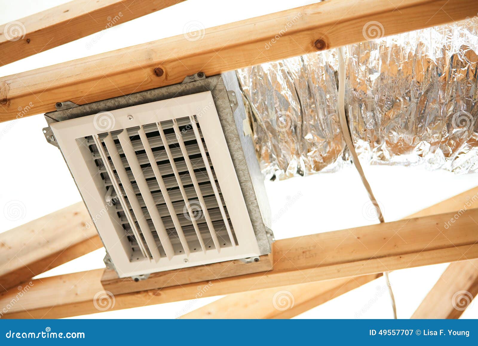Exposed Air Conditioning Duct Work Stock Image Image of conditioning