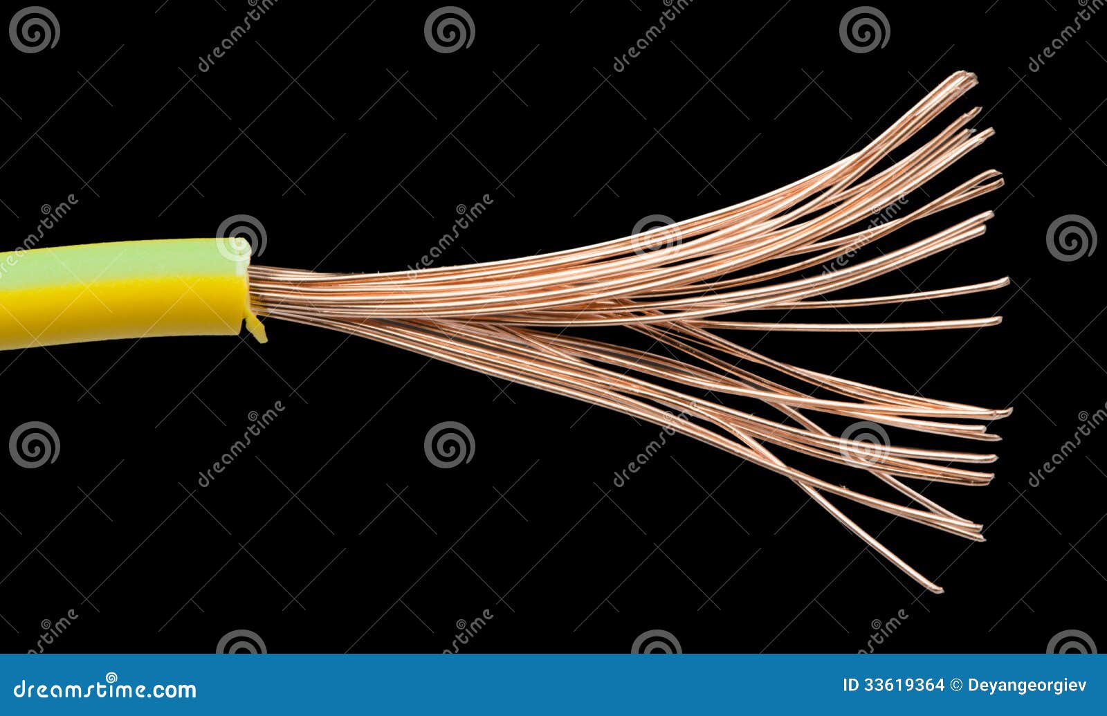 Exposed cables and wires stock photo. Image of equipment 33619364
