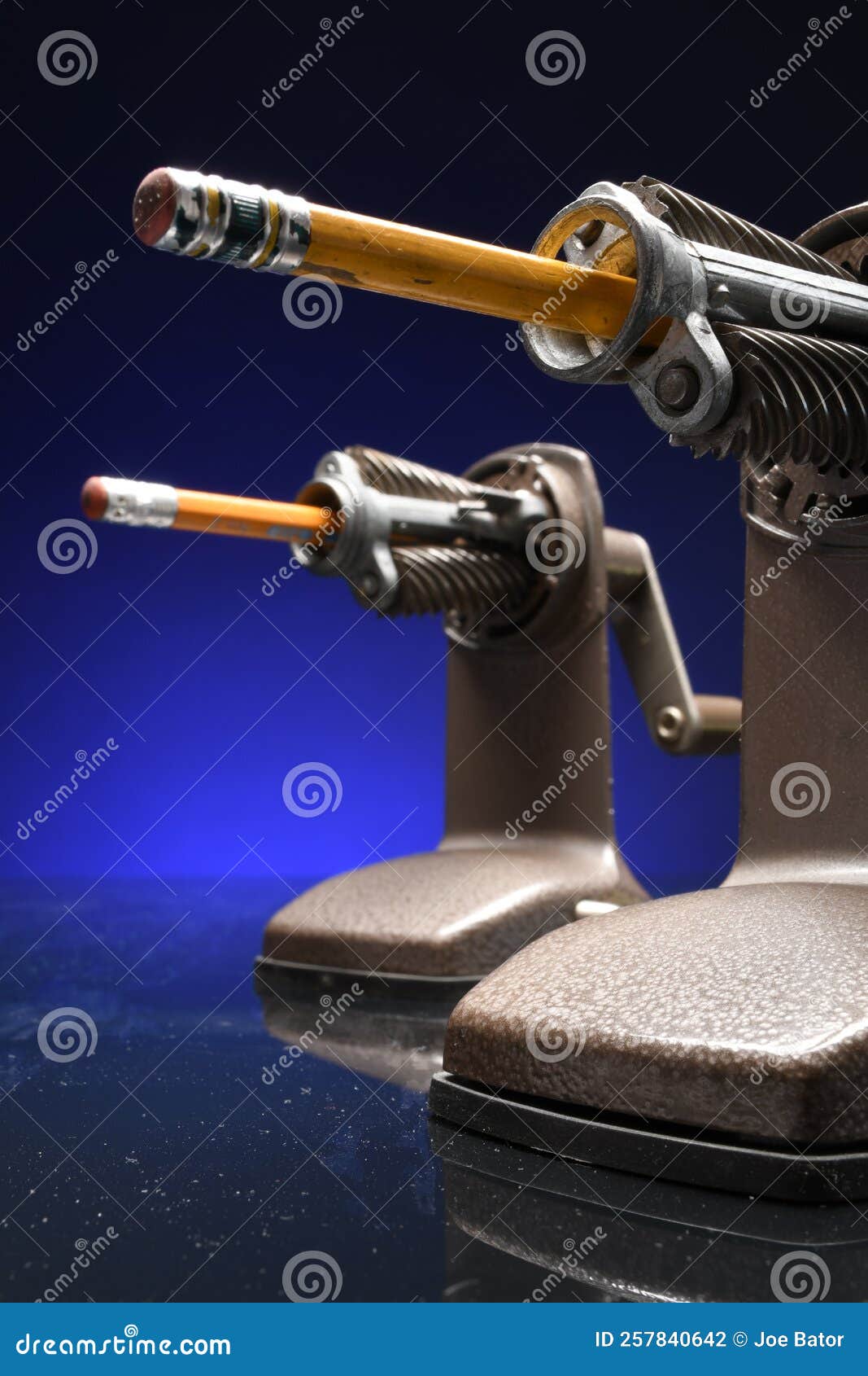 Pencils in Uncovered Pencil Sharpeners Stock Photo Image of wood, novelist 257840642