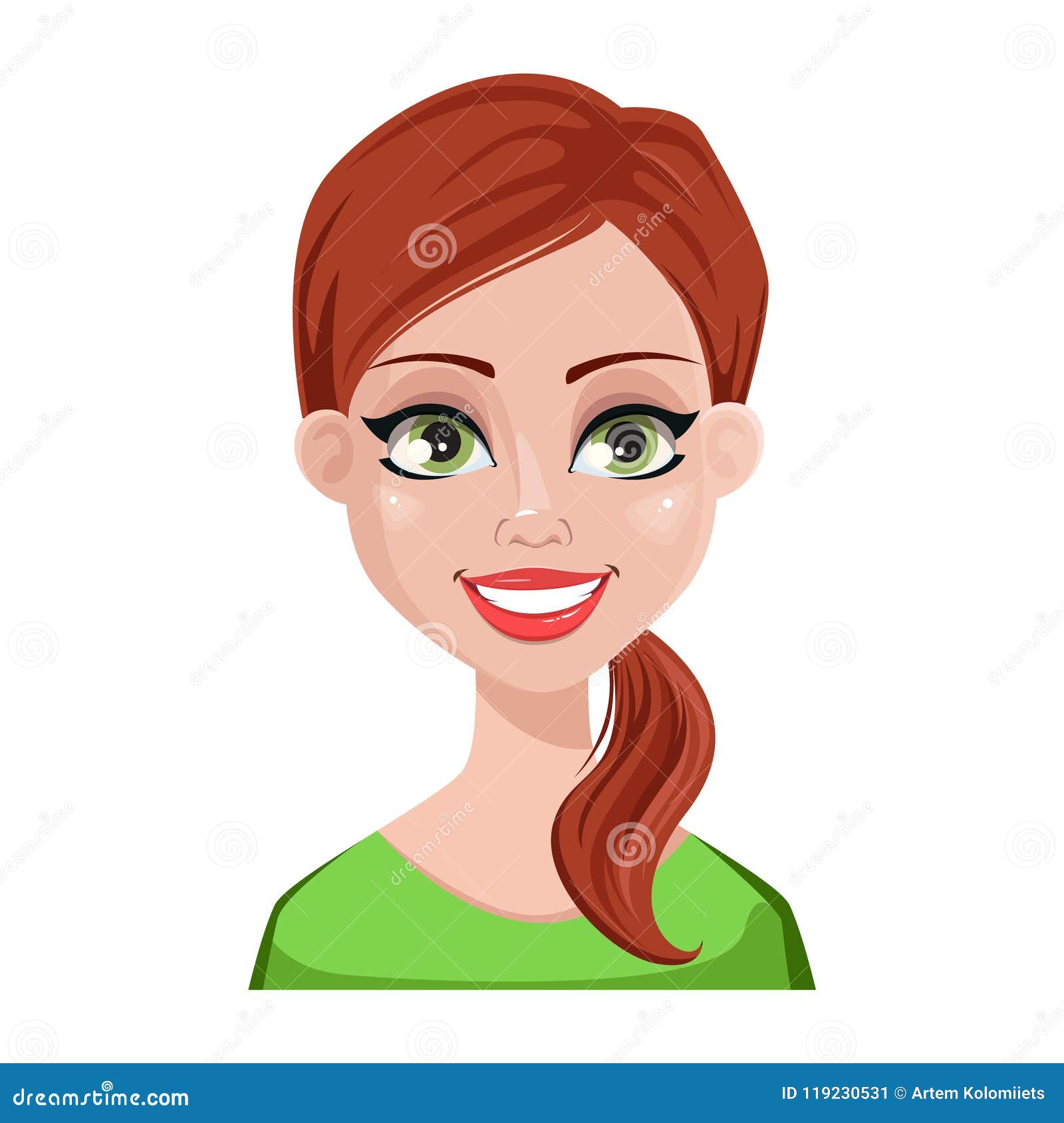 Expresiones De La Cara De Una Mujer Más Limpia Ilustración del Vector -  Ilustración de facial, hembra: 119230531