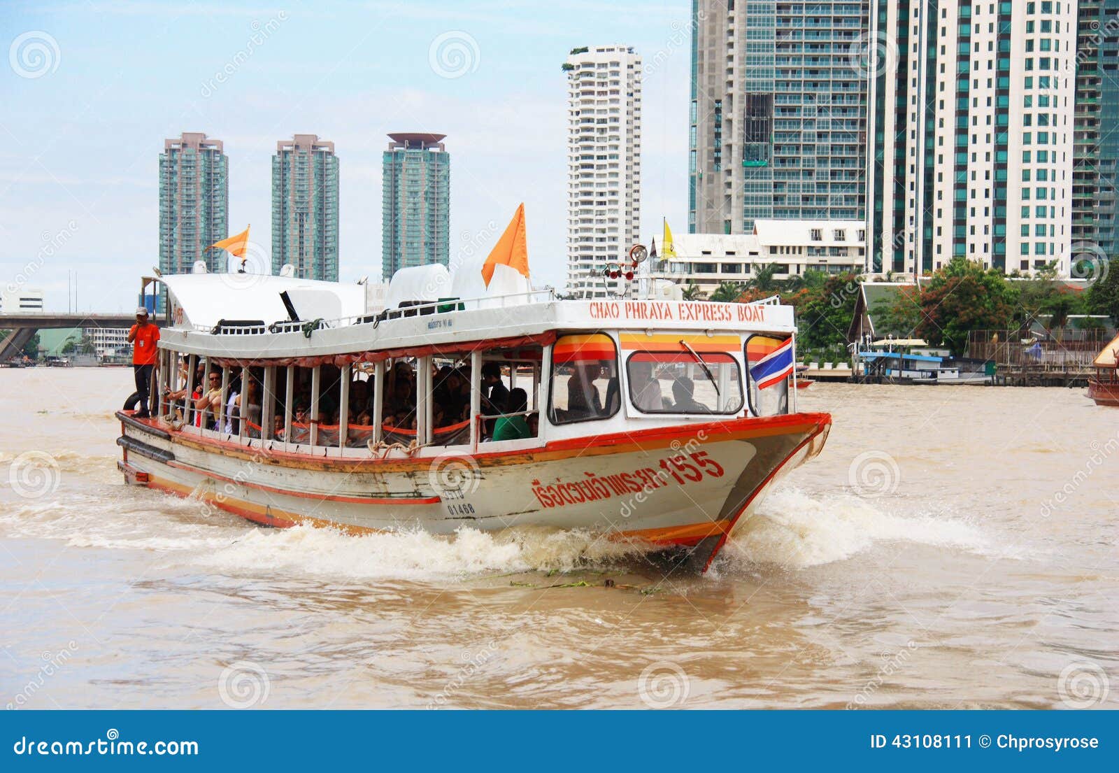 Express boat Bangkok editorial photo. Image of tourist 43108111
