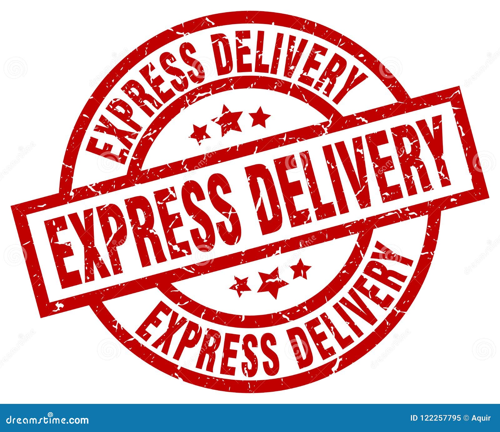 Express delivery stamp stock vector. Illustration of rubber - 122257795