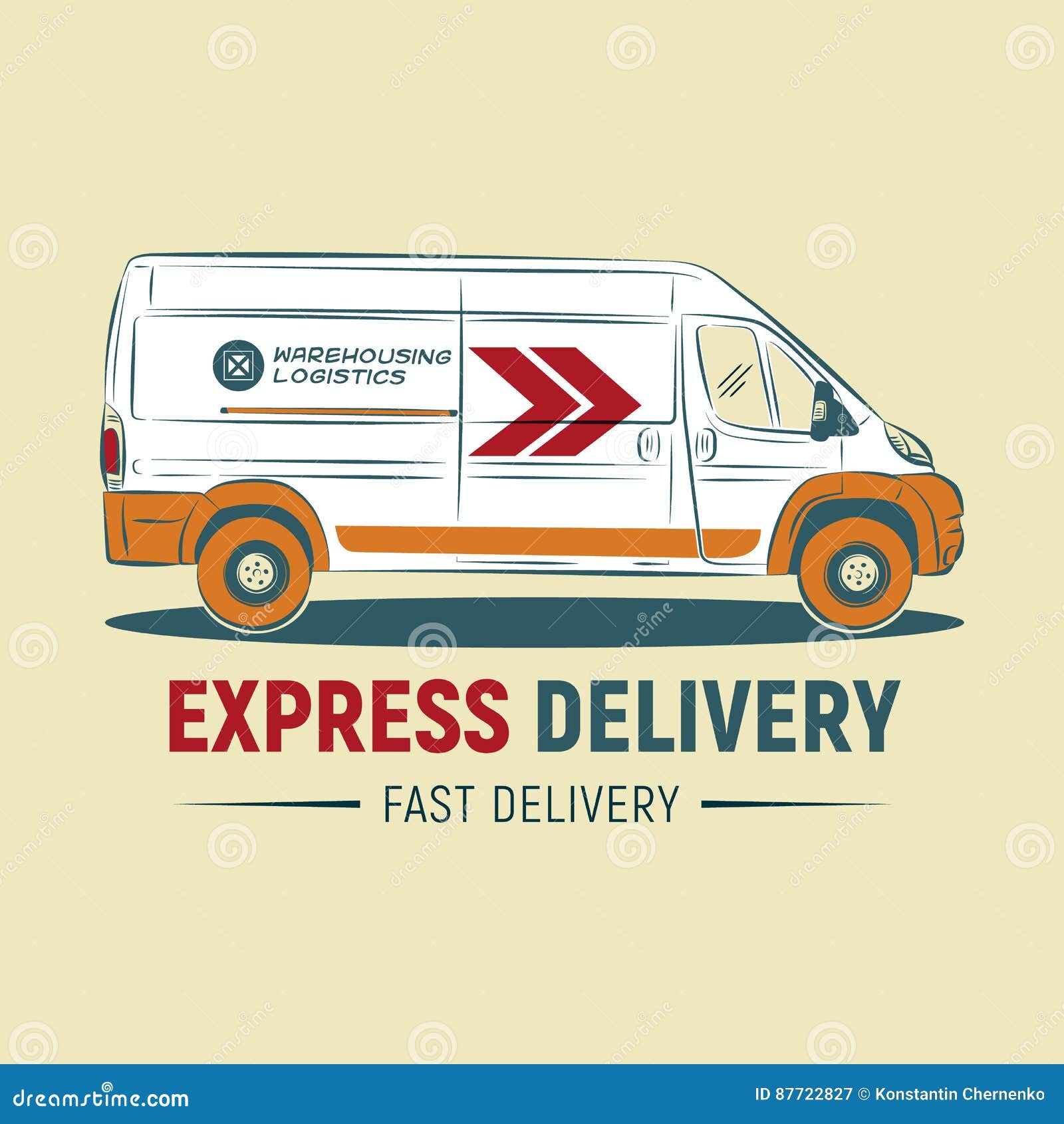 EXPRESS Delivery Service Logo Template. Delivery Company Logo