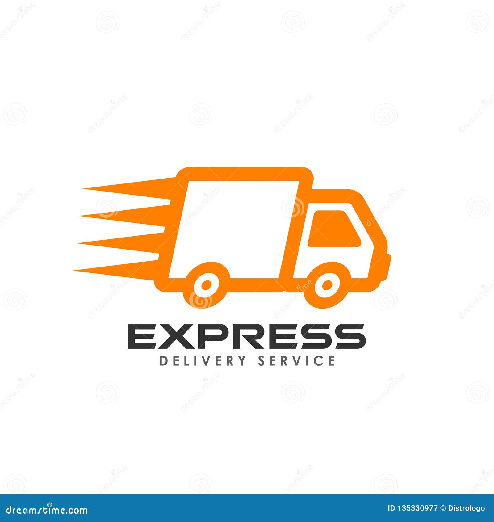 Express Delivery Services Logo Design. Courier Logo Design Template Stock  Vector - Illustration of tech, sign: 135330977