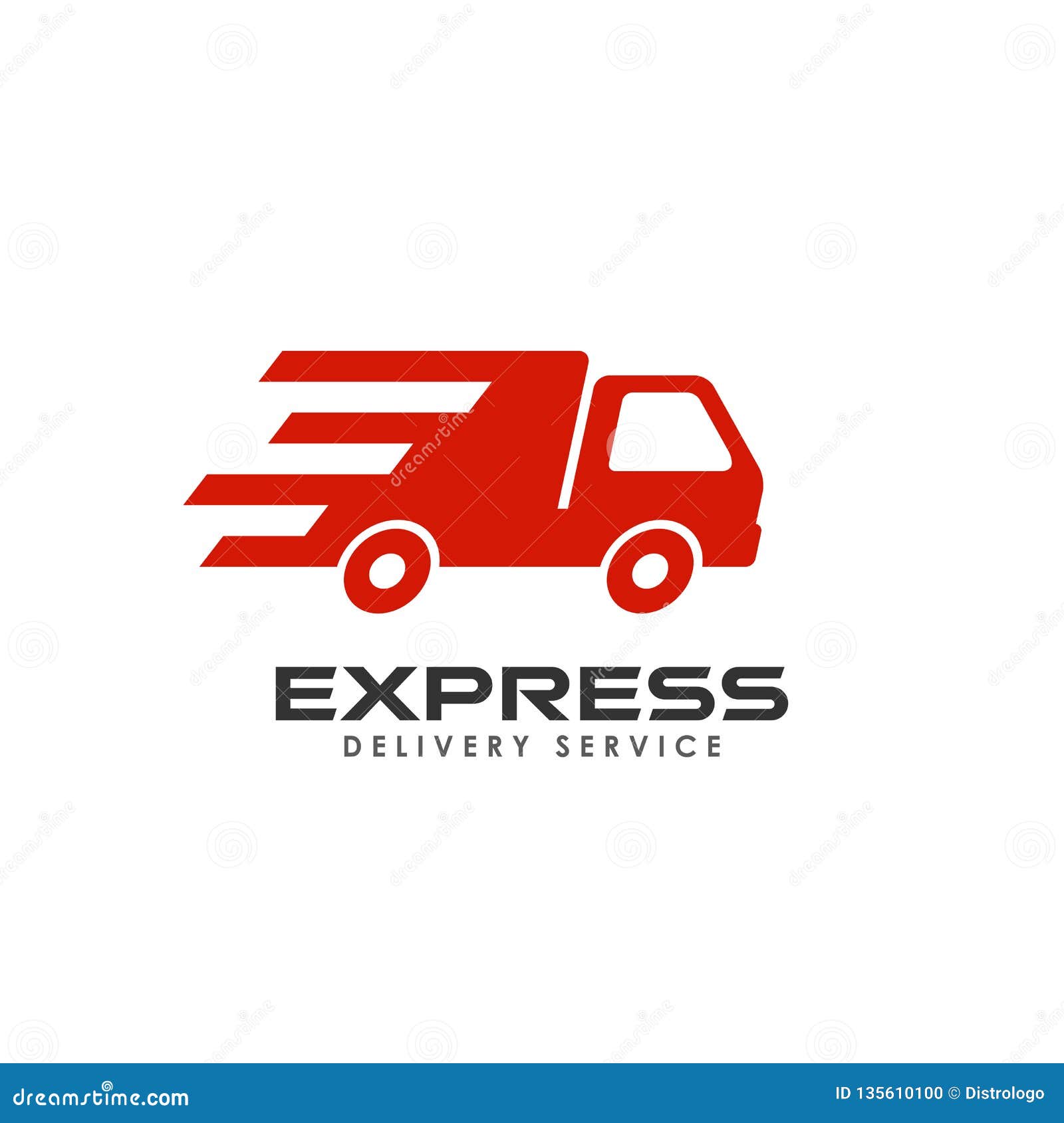 Express Delivery Services Logo Design. Courier Logo Design