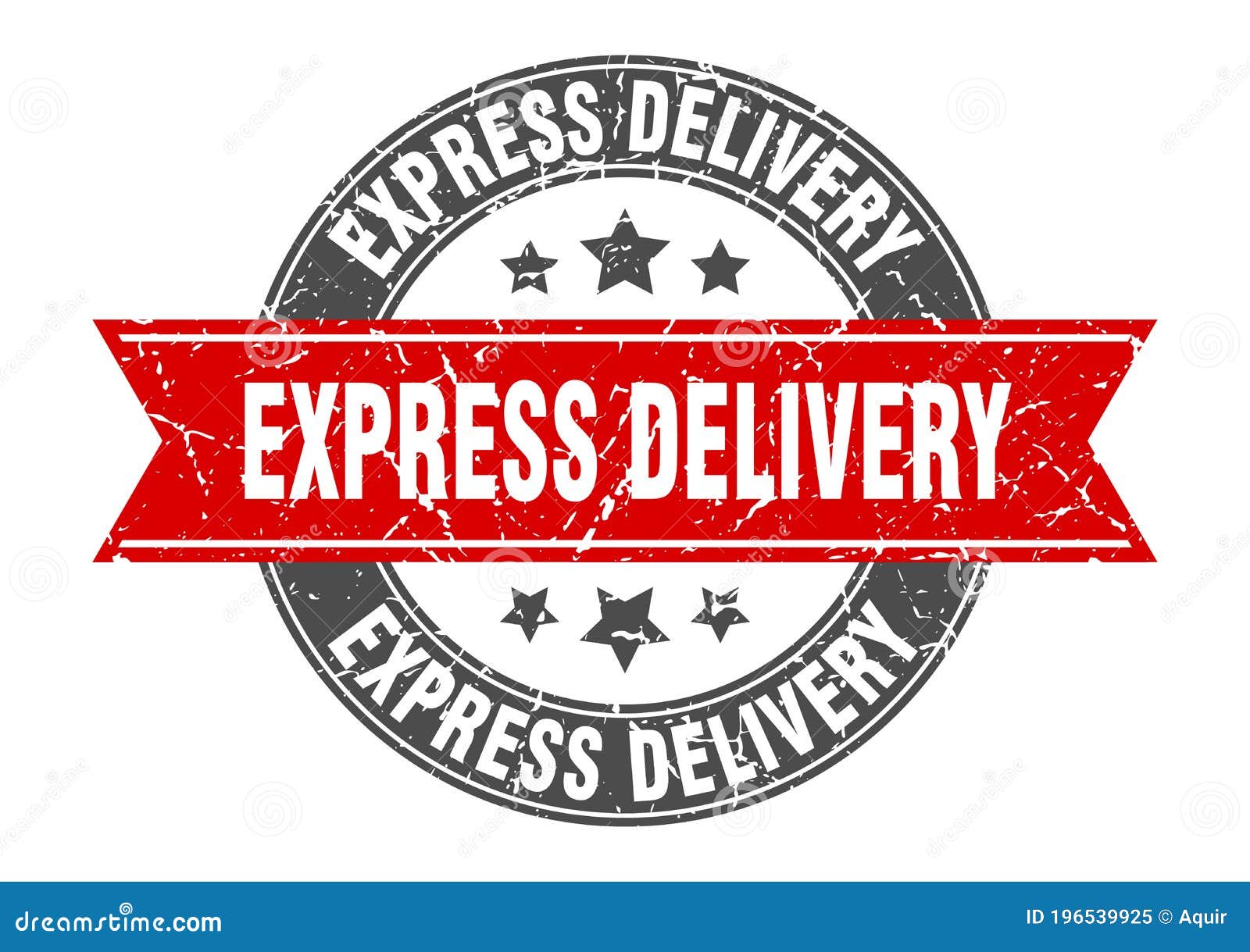 Express delivery stamp stock vector. Illustration of vector - 196539925