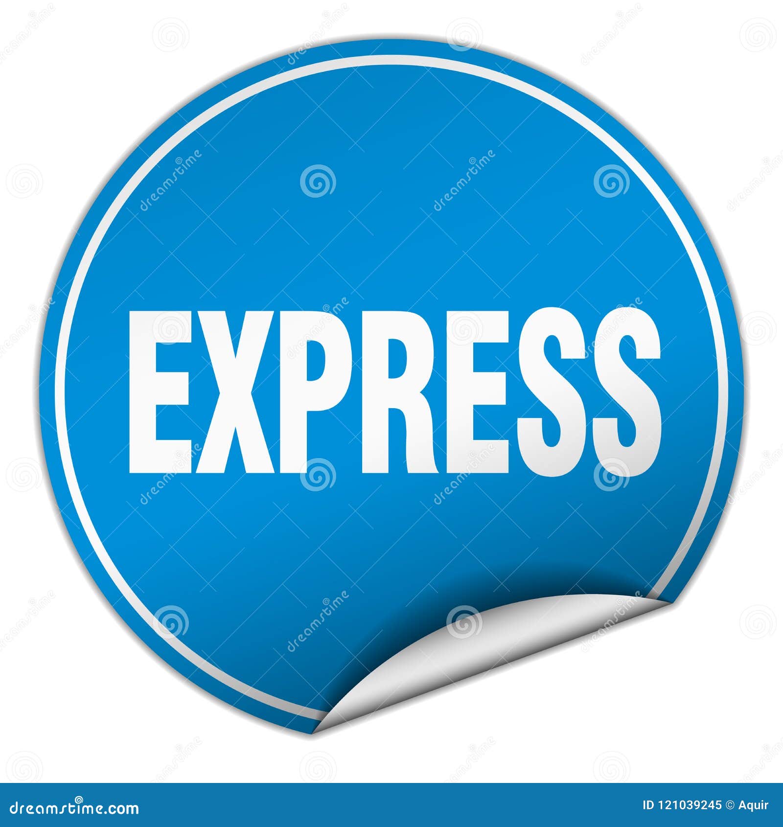 Express sticker stock vector. Illustration of banner 121039245