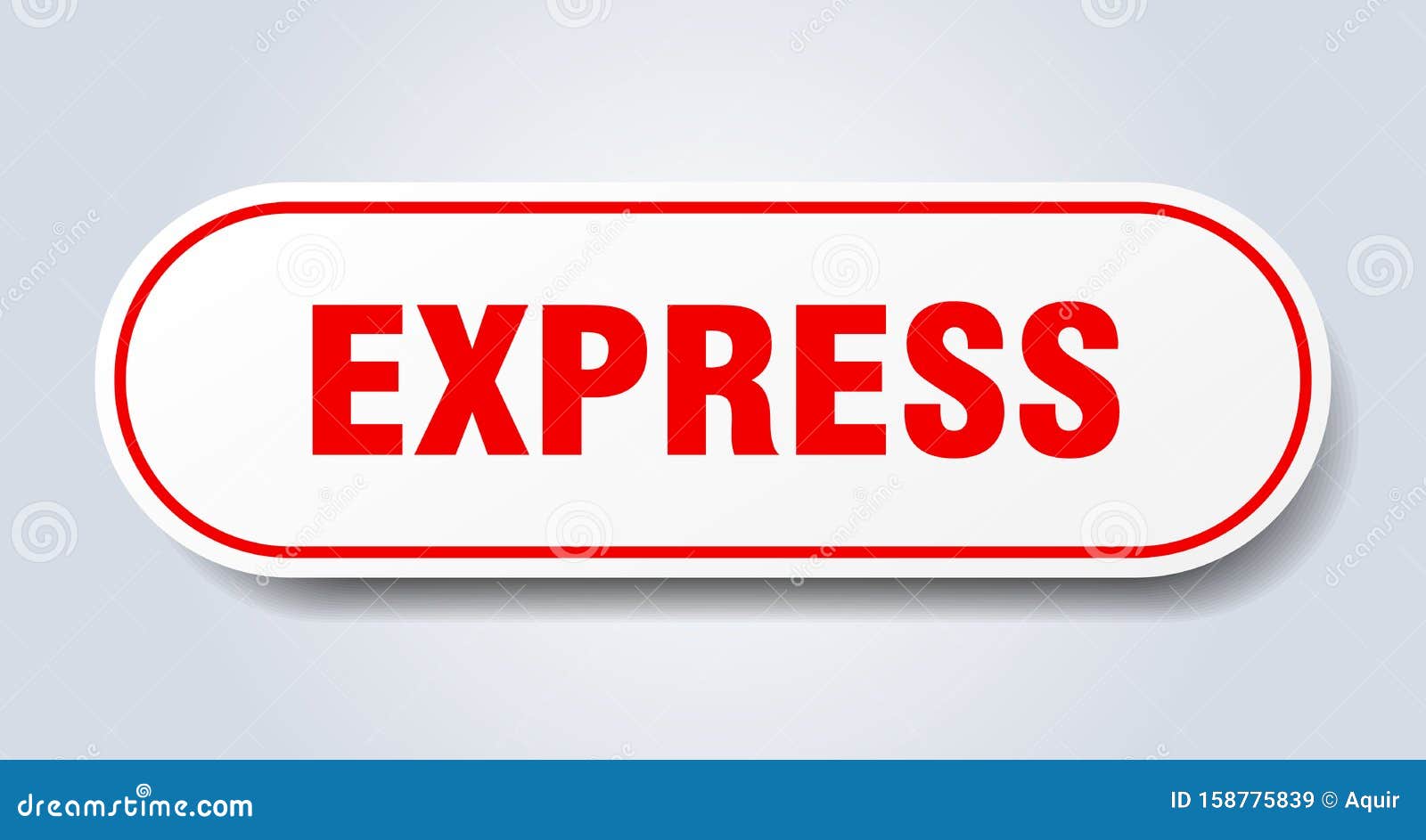 Express sticker. stock vector. Illustration of sticker 158775839