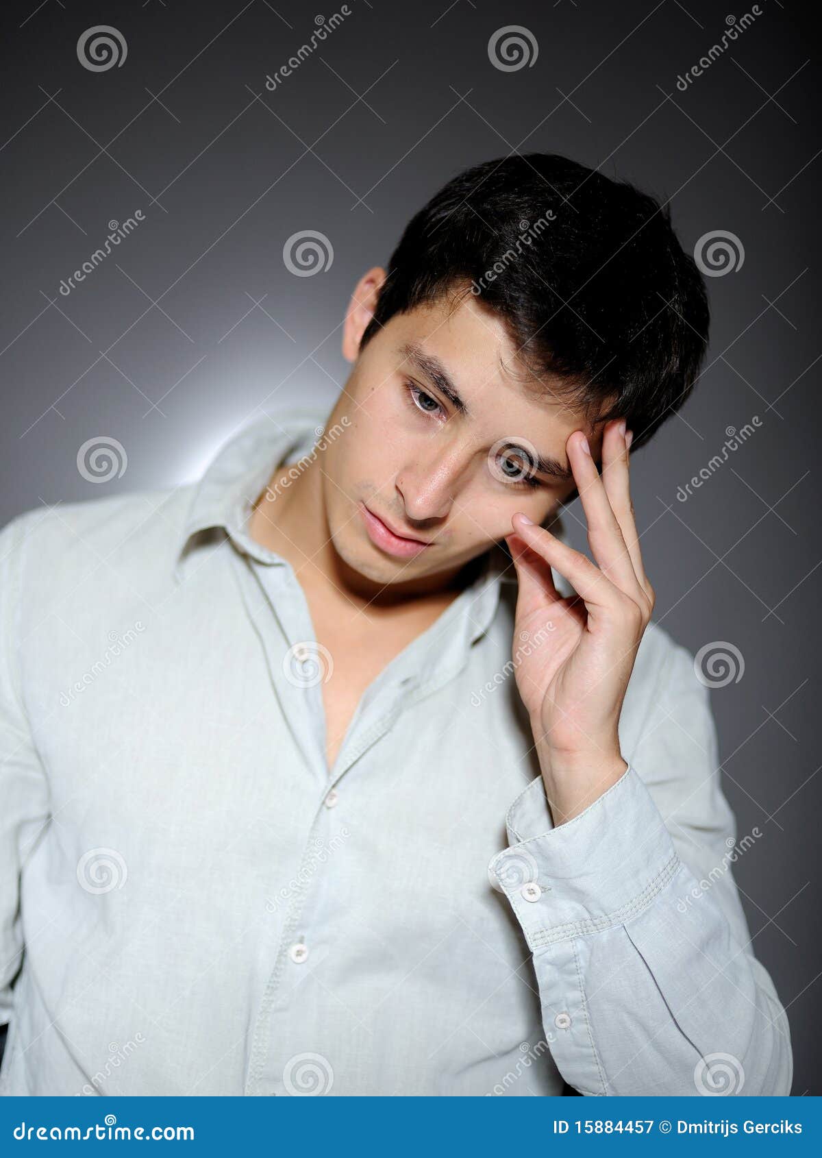 Expressions.man Feeling Sad and Depressed Stock Image - Image of ...