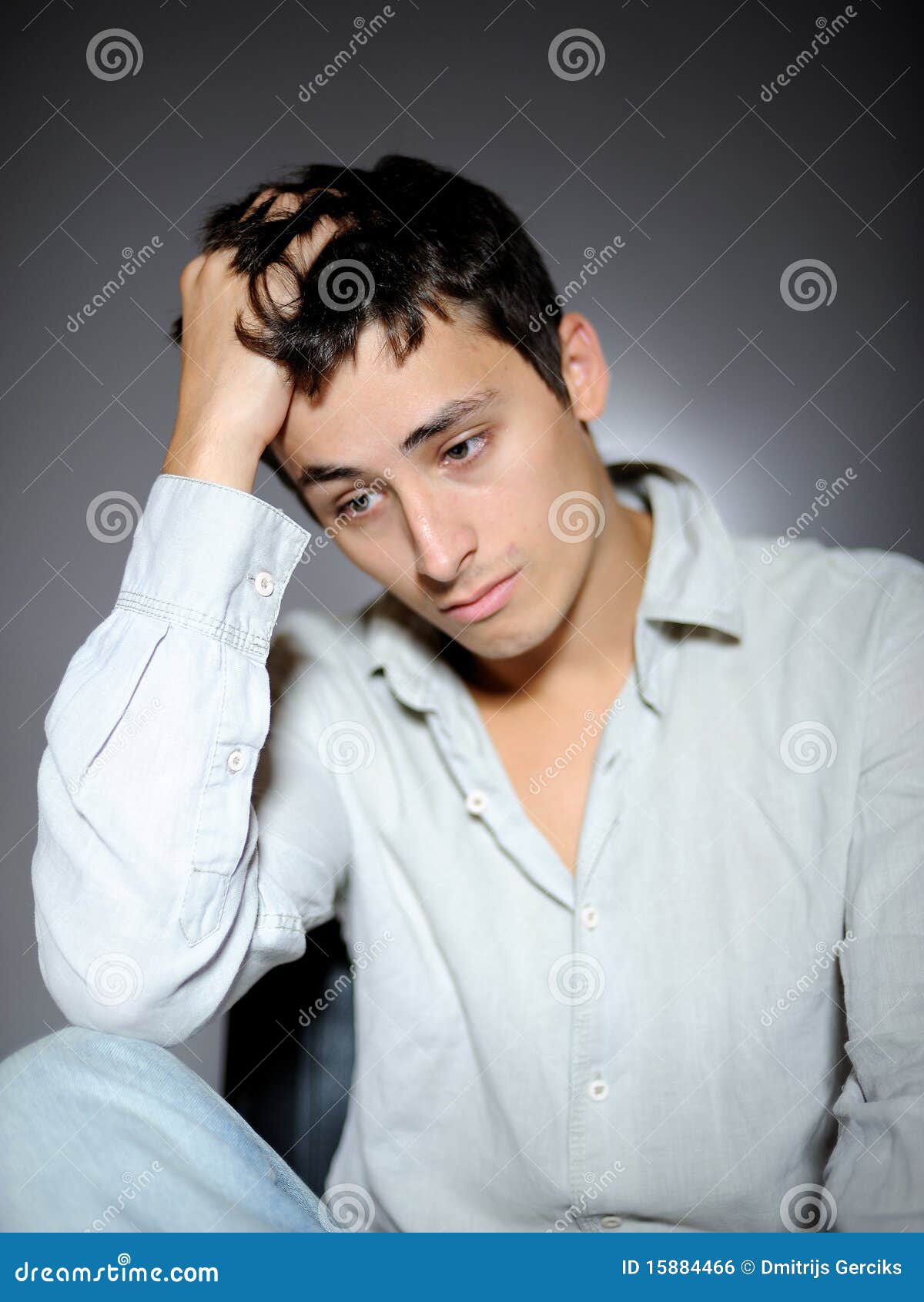Expressions.man Feeling Sad and Depressed Stock Photo - Image of ...