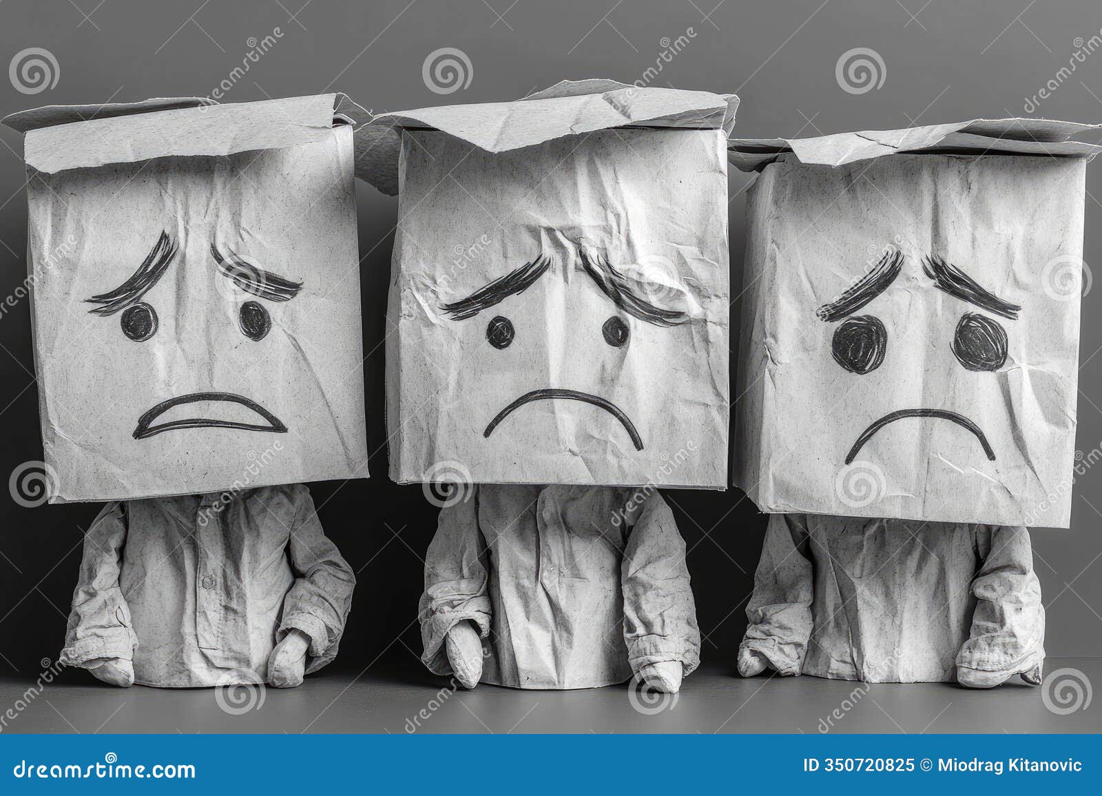 expressions of minimalism in emotional chaos through crafted characters