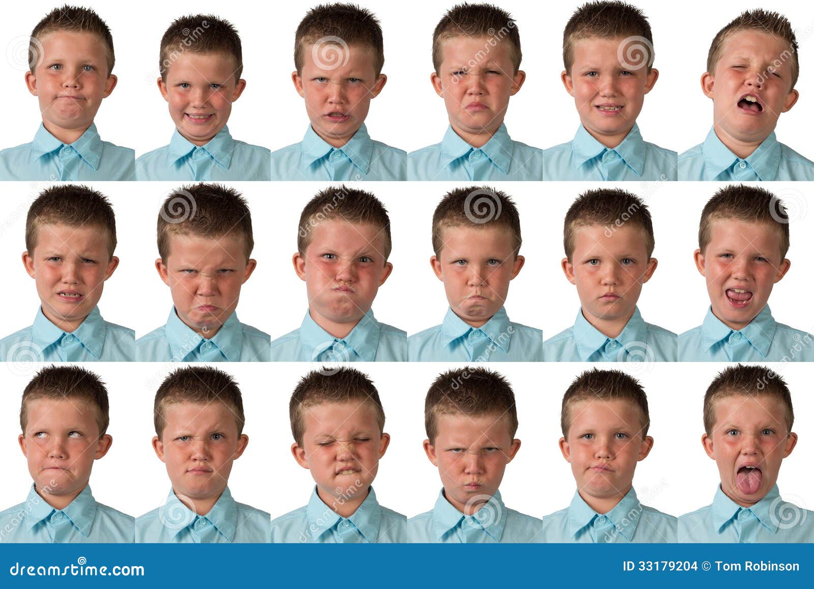 expressions - nine year old boy