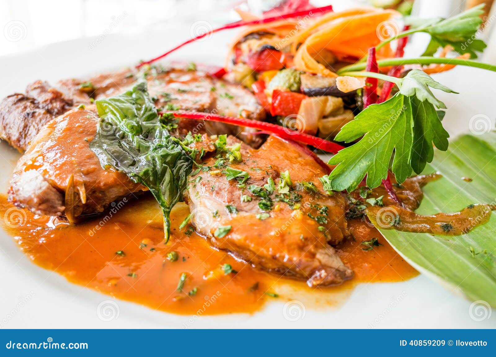 Exquisite French cuisine stock image. Image of fish, sauce 40859209