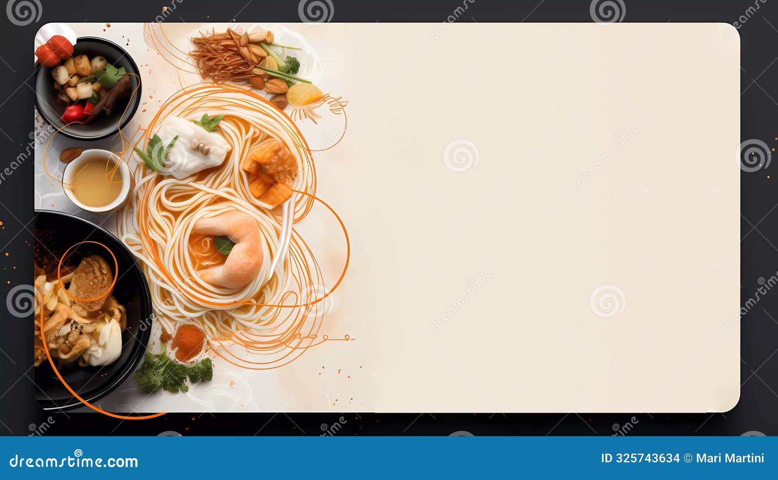 the exquisite ramen menu  of captivating layout for japanese culinary delights.
