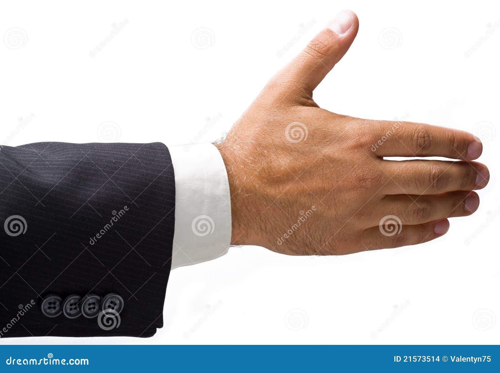 Extended Businessman S Hand For A Handshake. Stock Photo Image of