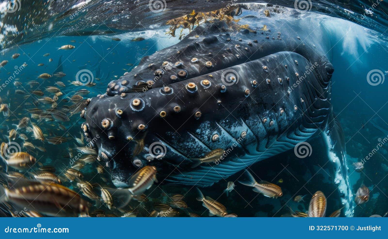 an extended network of worms and crustaceans digesting the nutritious oils and proteins of a whale