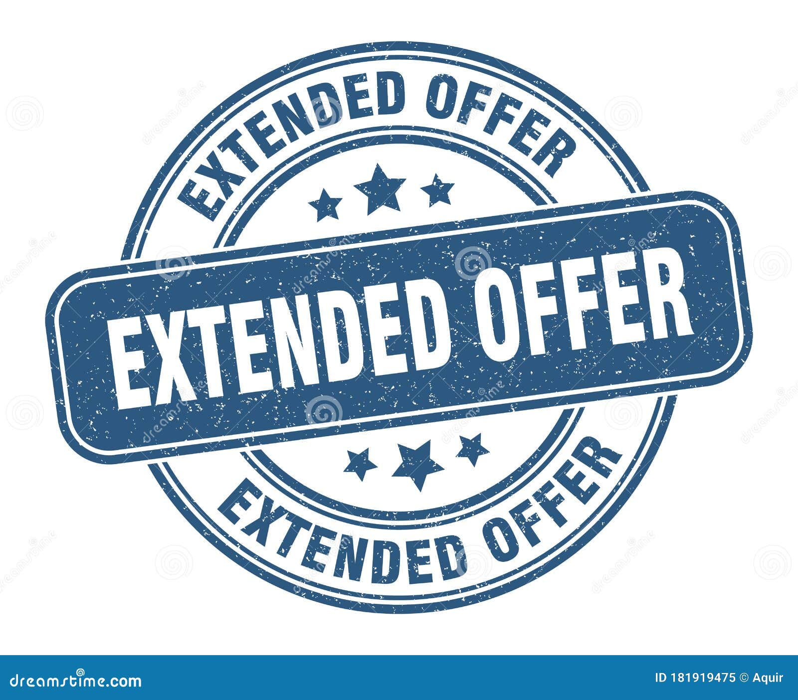 extended offer stamp. extended offer round grunge sign.