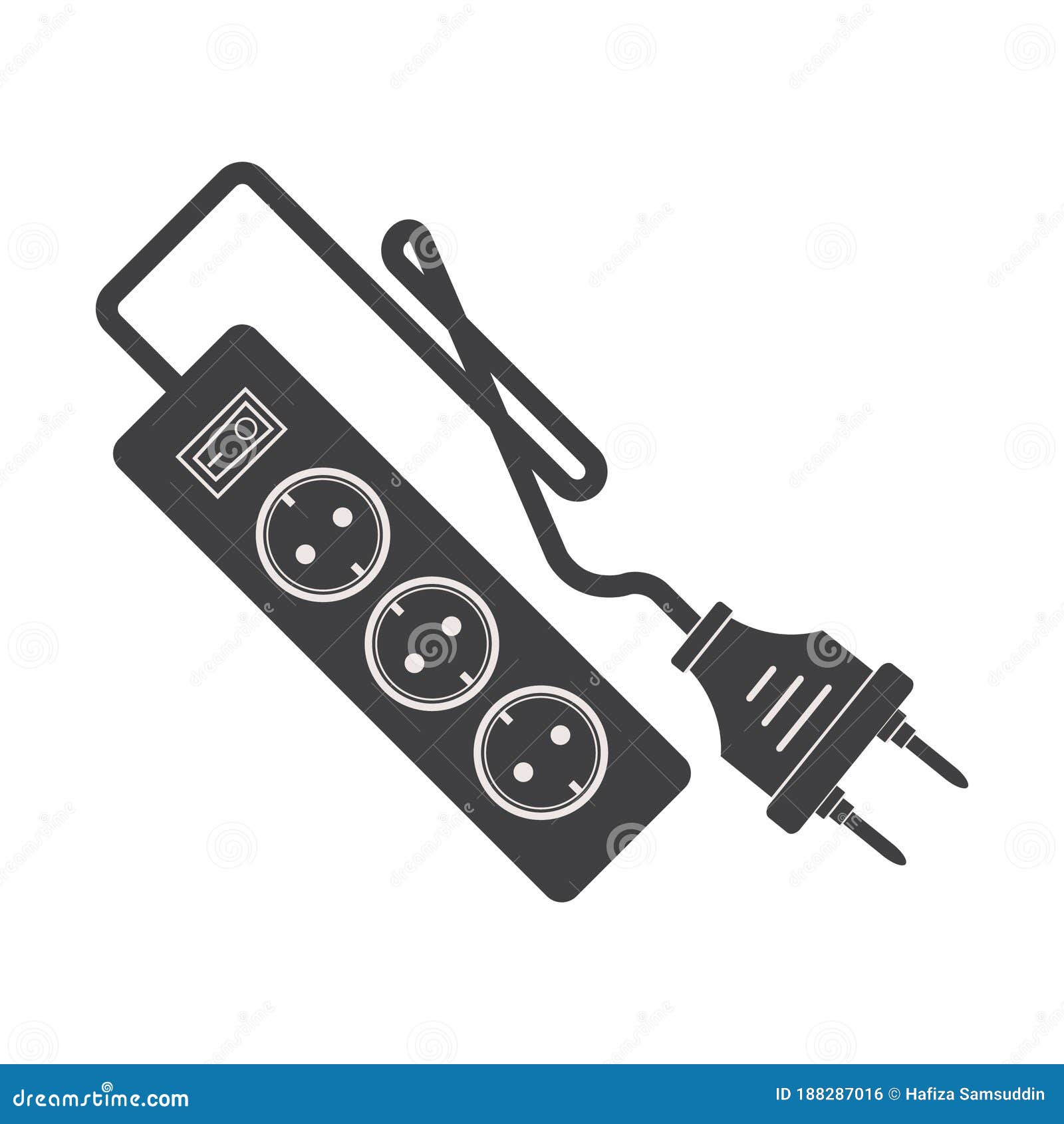 Extension Cord Vector Illustration Decorative Design Stock Vector Illustration Of Cord Icon 188287016
