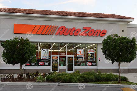 Exterior of an AutoZone Store. Editorial Stock Photo - Image of logo ...