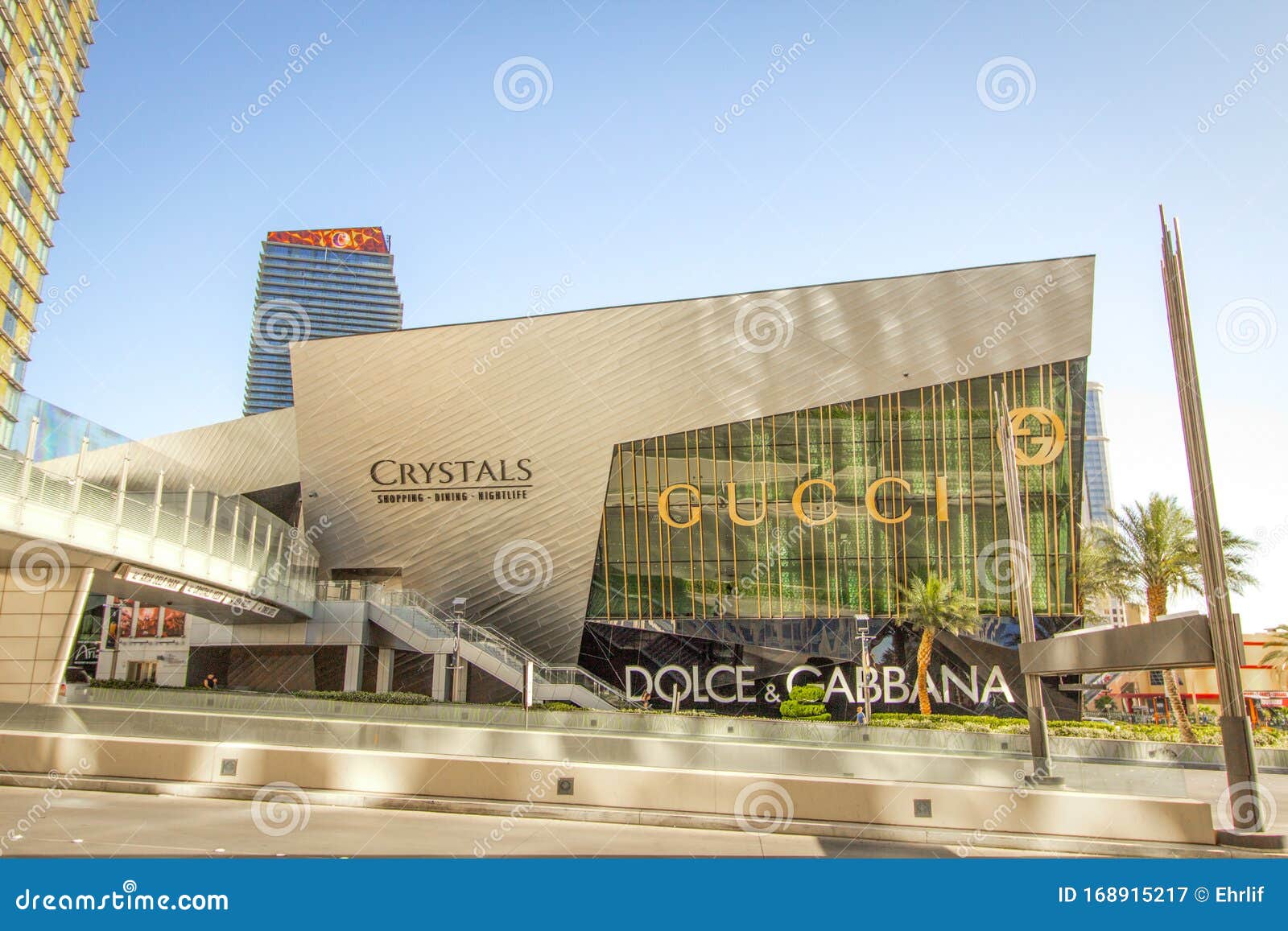 Interior of the Caesars Forum Shops shopping mall with Gucci and Louis  Vuitton shop fronts Las Vegas Nevada USA Stock Photo - Alamy