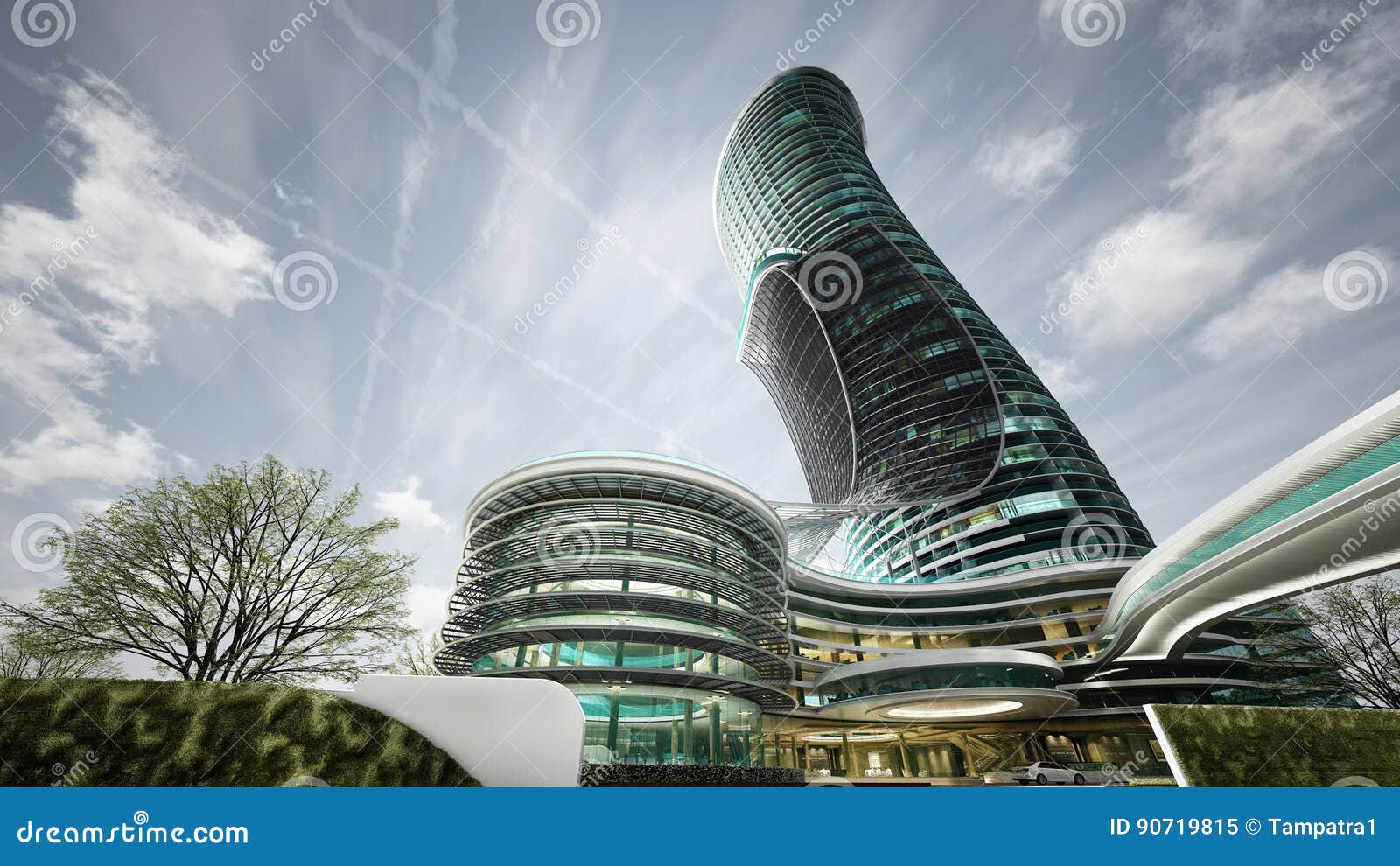 Exterior Curved Luxury iHoteli iDesigni High Rise Building 