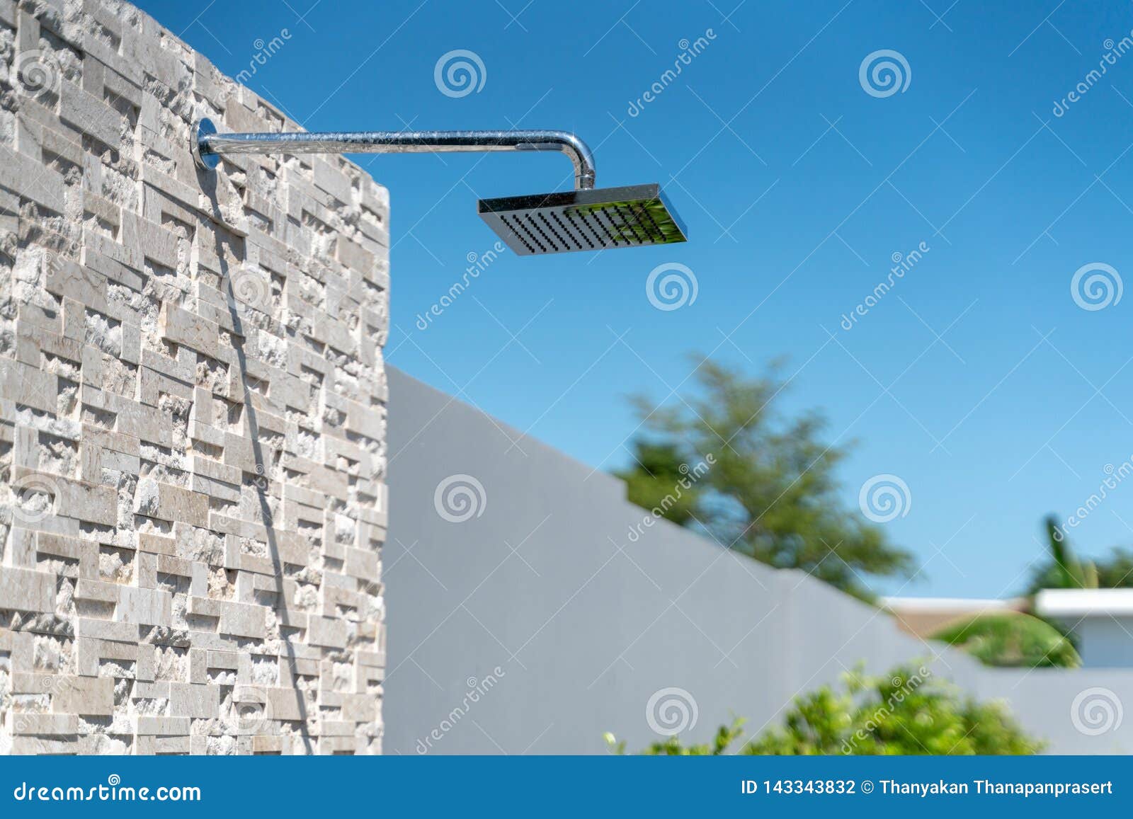 Exterior Design Out Door Shower Head Stock Photo Image of modern