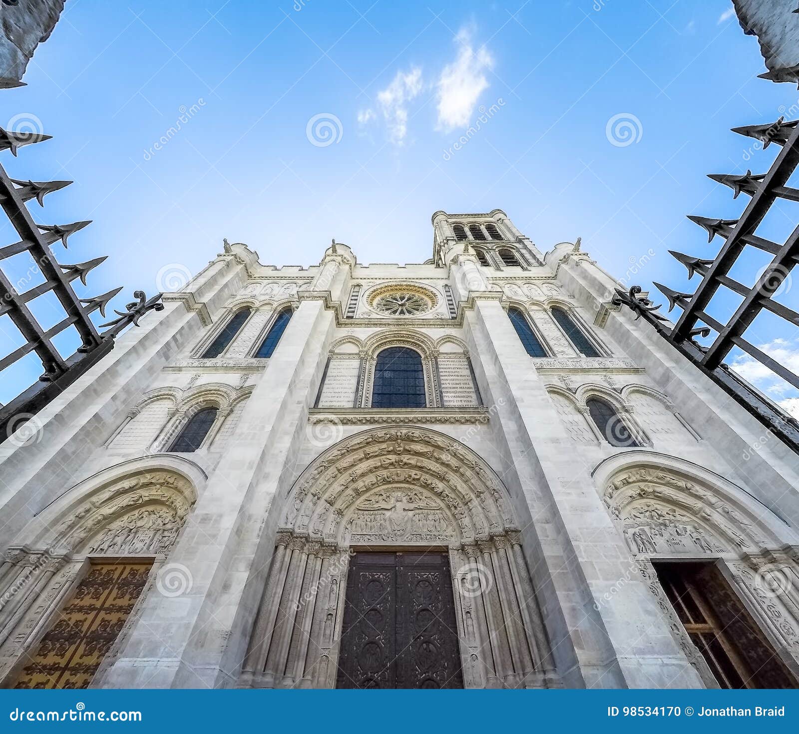 exterior facade basilica of saint denis