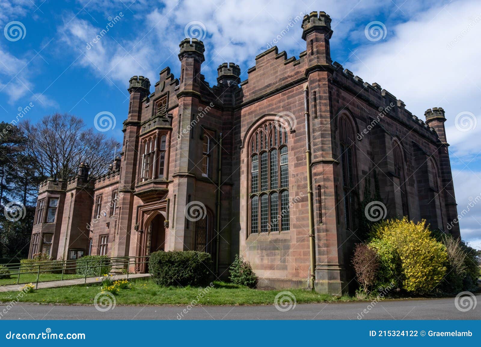 The Exterior of Frankby Hall Wirral March 2021 Stock Photo Image of