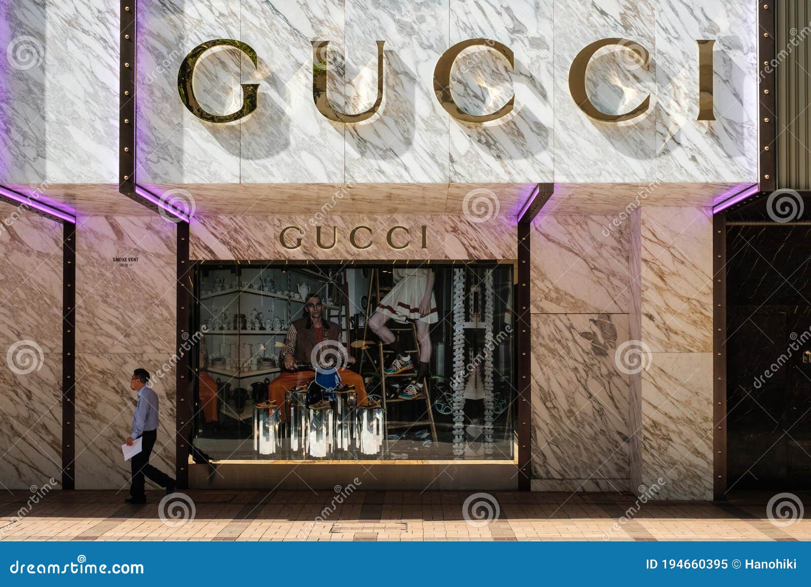 Exterior of the Gucci Store and Shop Window in Hongkong Editorial Image -  Image of branding, clothing: 194660395