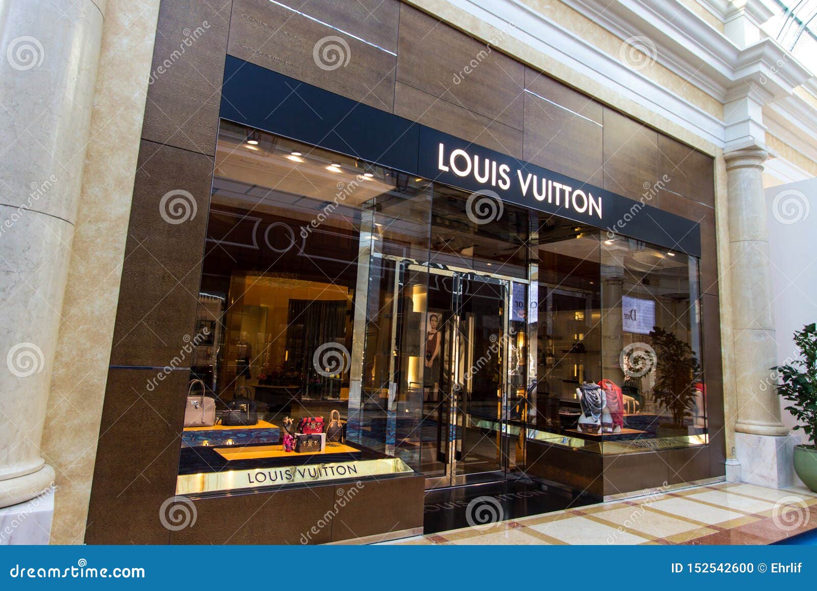 Exterior Of Louis Vuitton Store In Las Vegas Nevada Editorial Image - Image of entrance, luxury ...