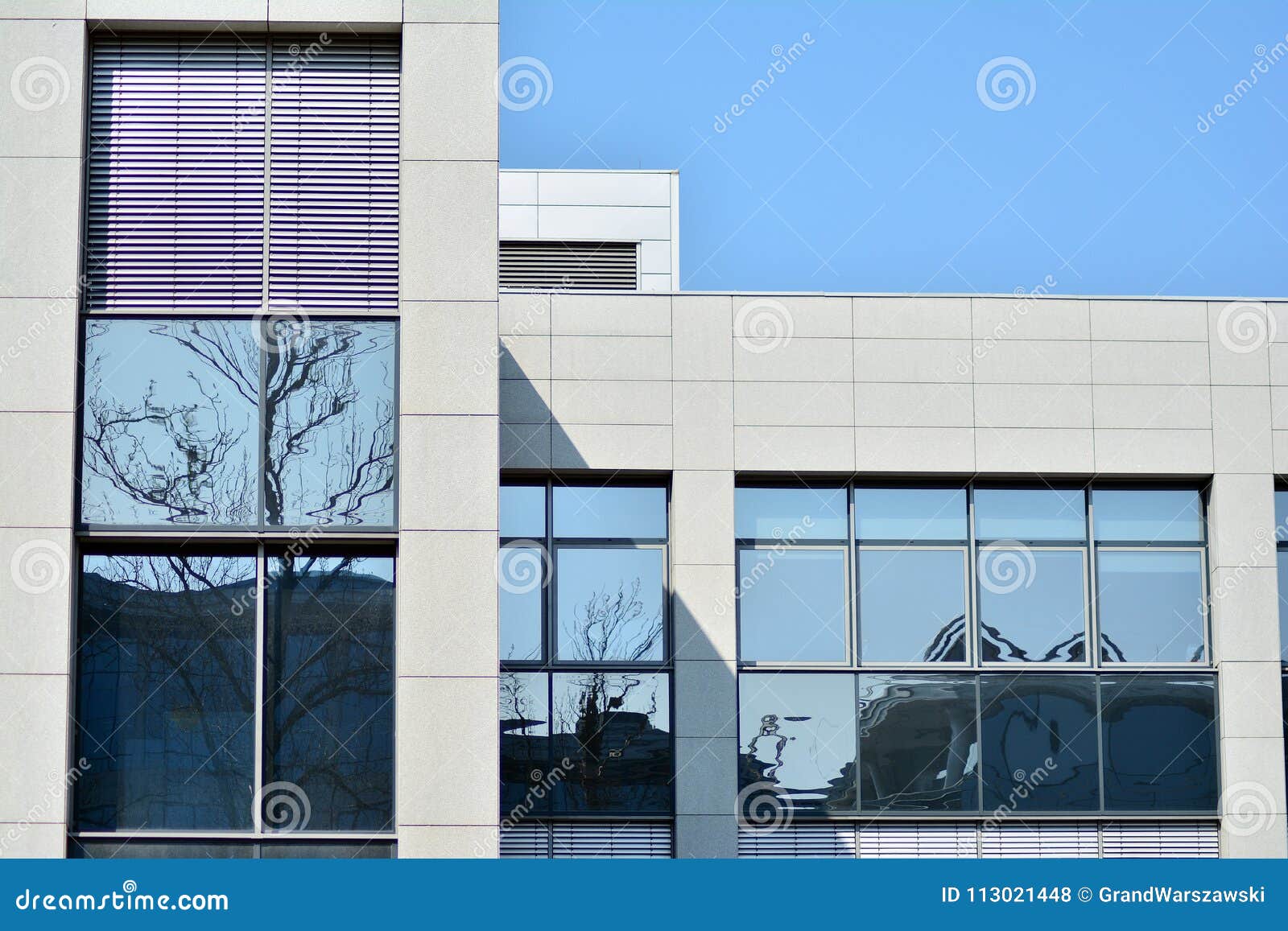 modern office buildings exterior