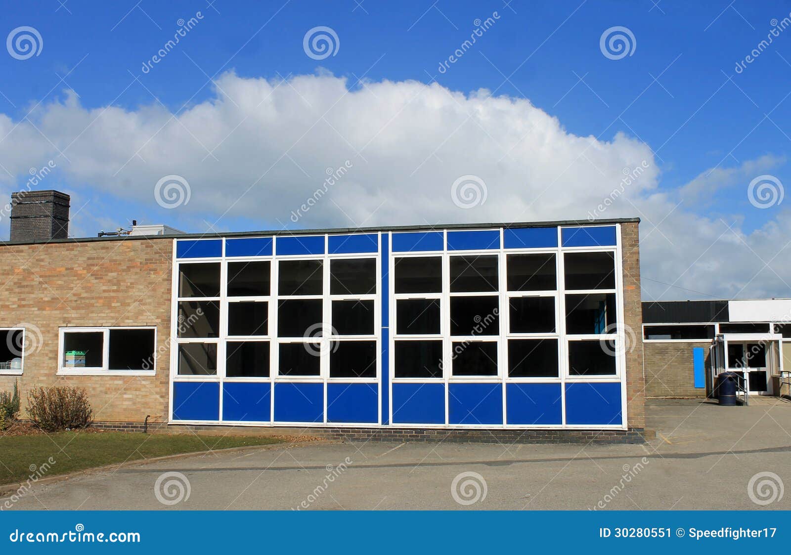 modern secondary school building