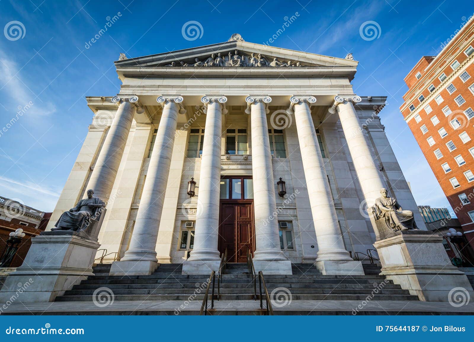 The Exterior of the New Haven County Courthouse, in Downtown New Stock