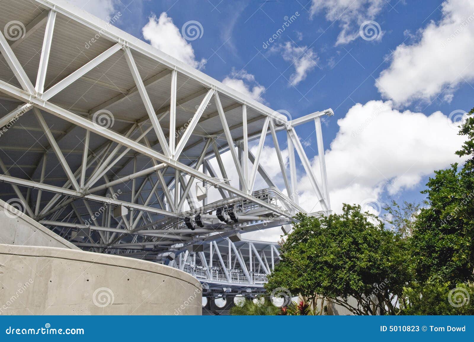 Exterior Steel Structure stock image. Image of building
