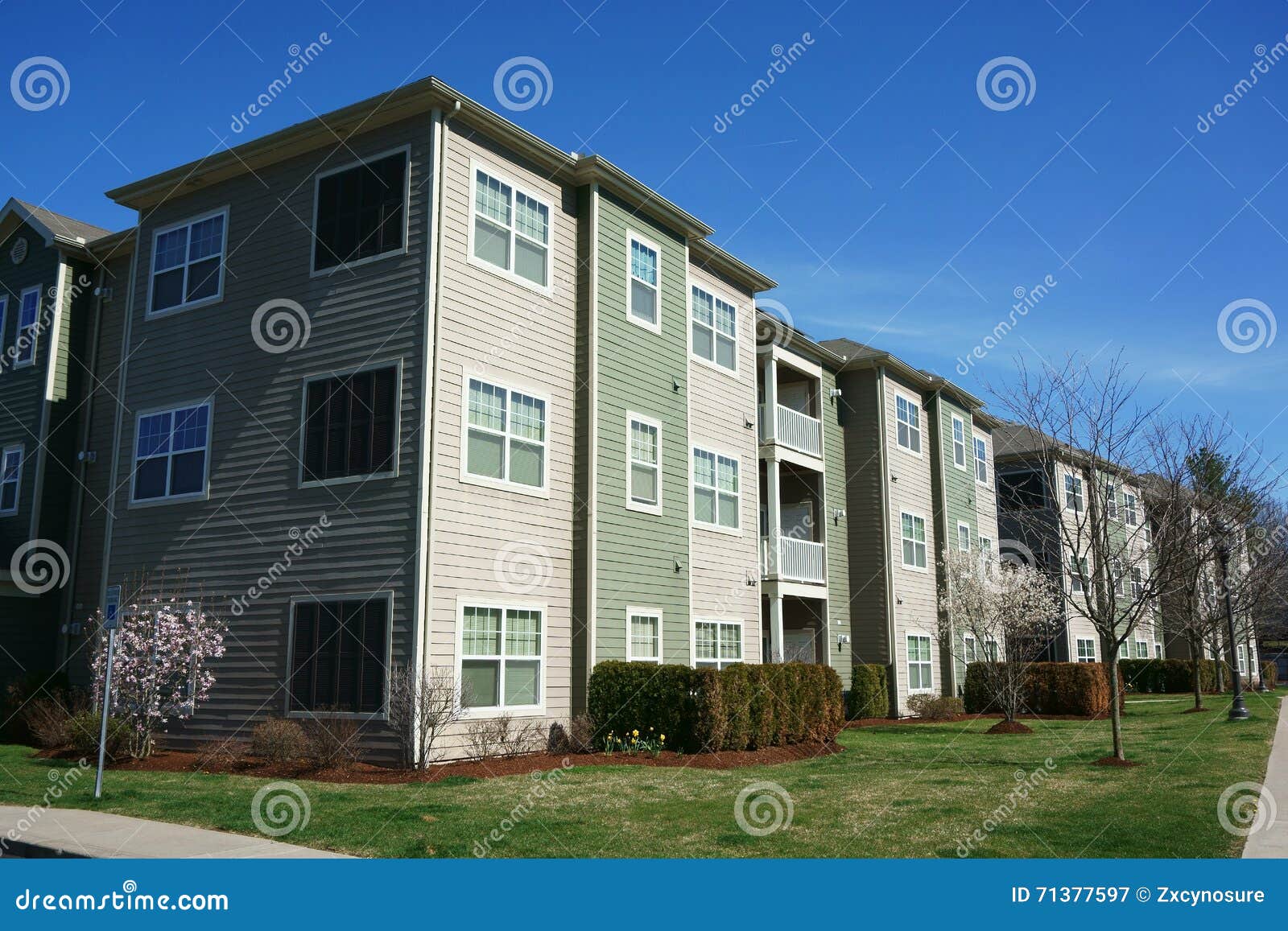 exterior and surrounding environment affordable apartment building