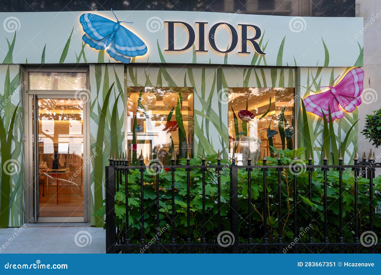 A Christian Dior SE store on the Champs Elysees in Paris, France