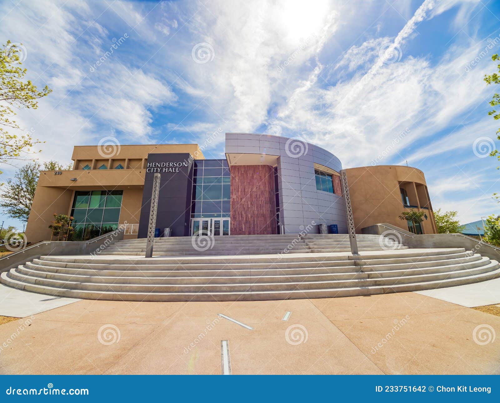 Exterior View of the Henderson City Hall Editorial Photography - Image