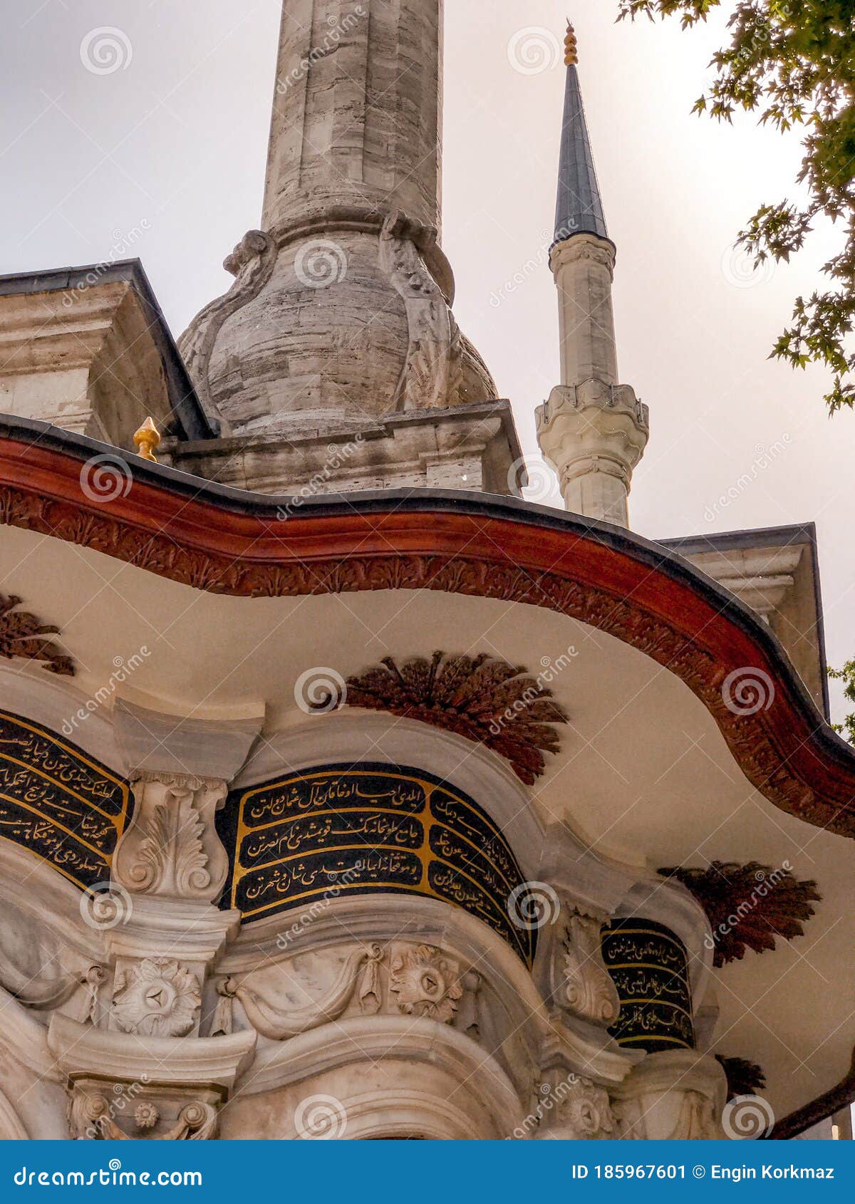 nusretiye mosque in istanbul, turkey