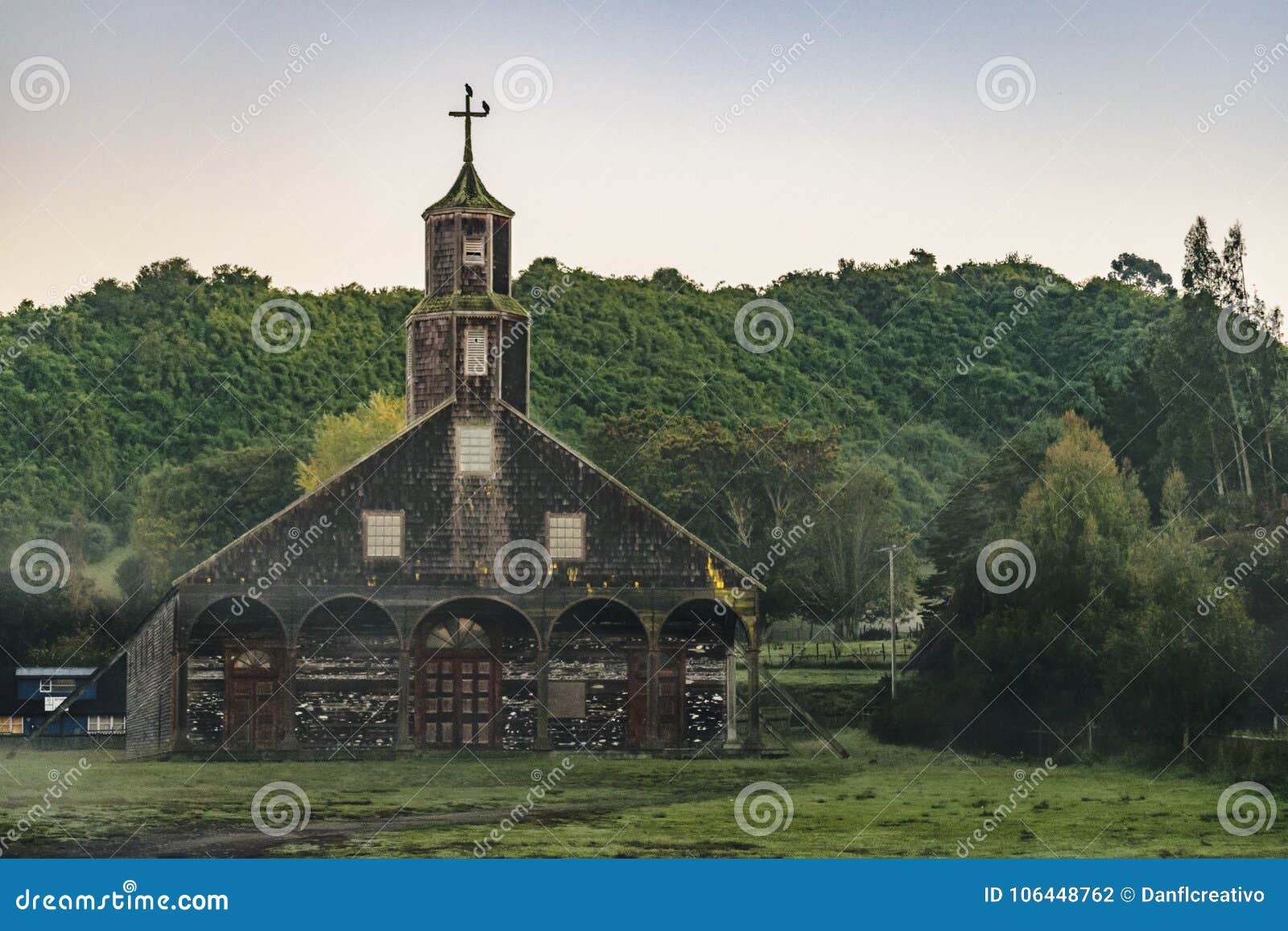 quinchao church, chiloe island, chile