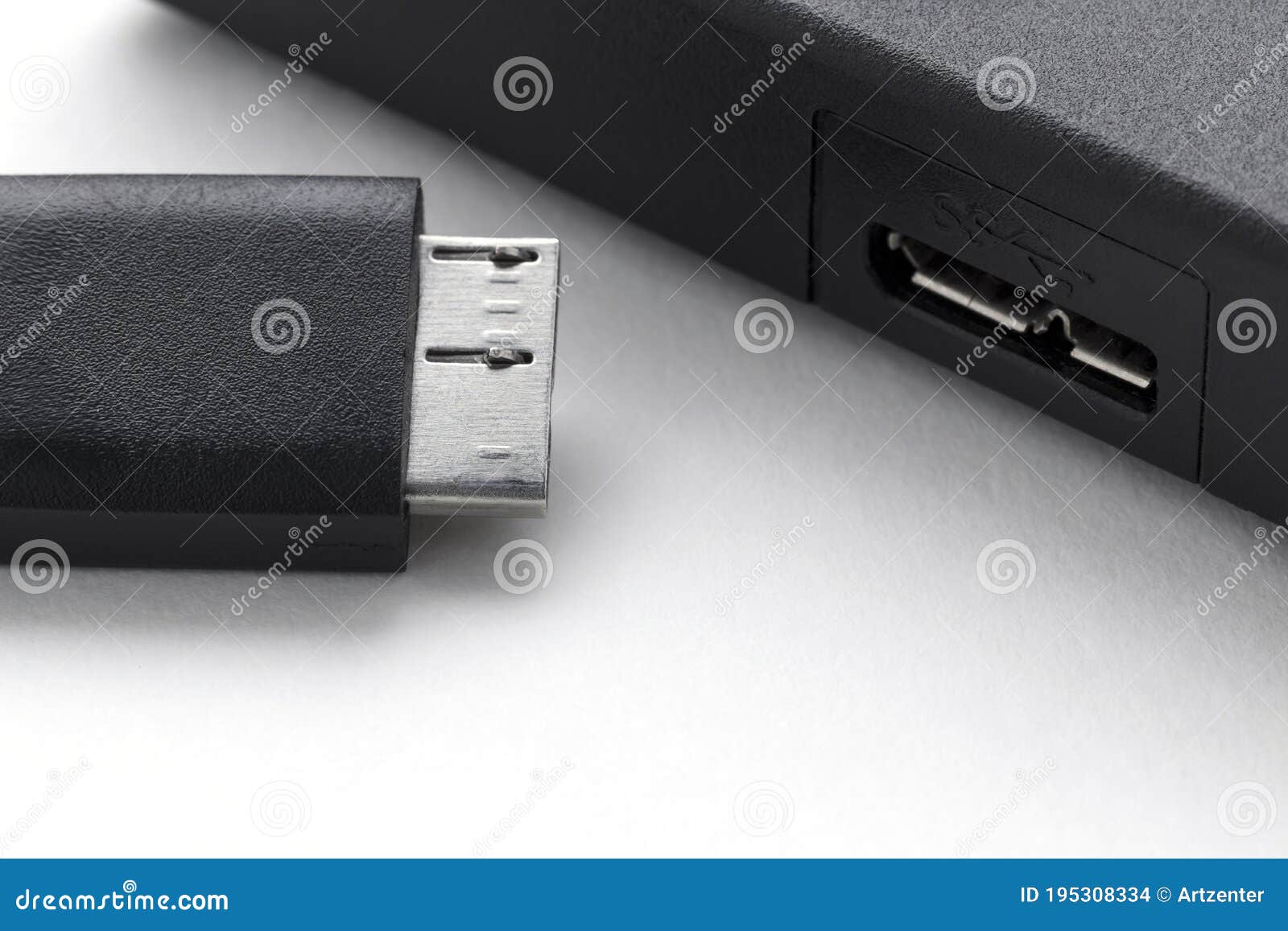 External Hard Drive and Usb 3.0 Cable Stock Photo Image of format