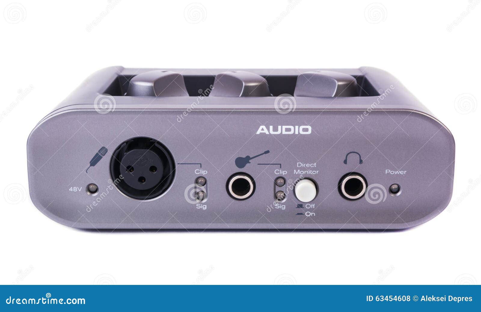 External Sound Card for PC stock photo. Image of extension 63454608