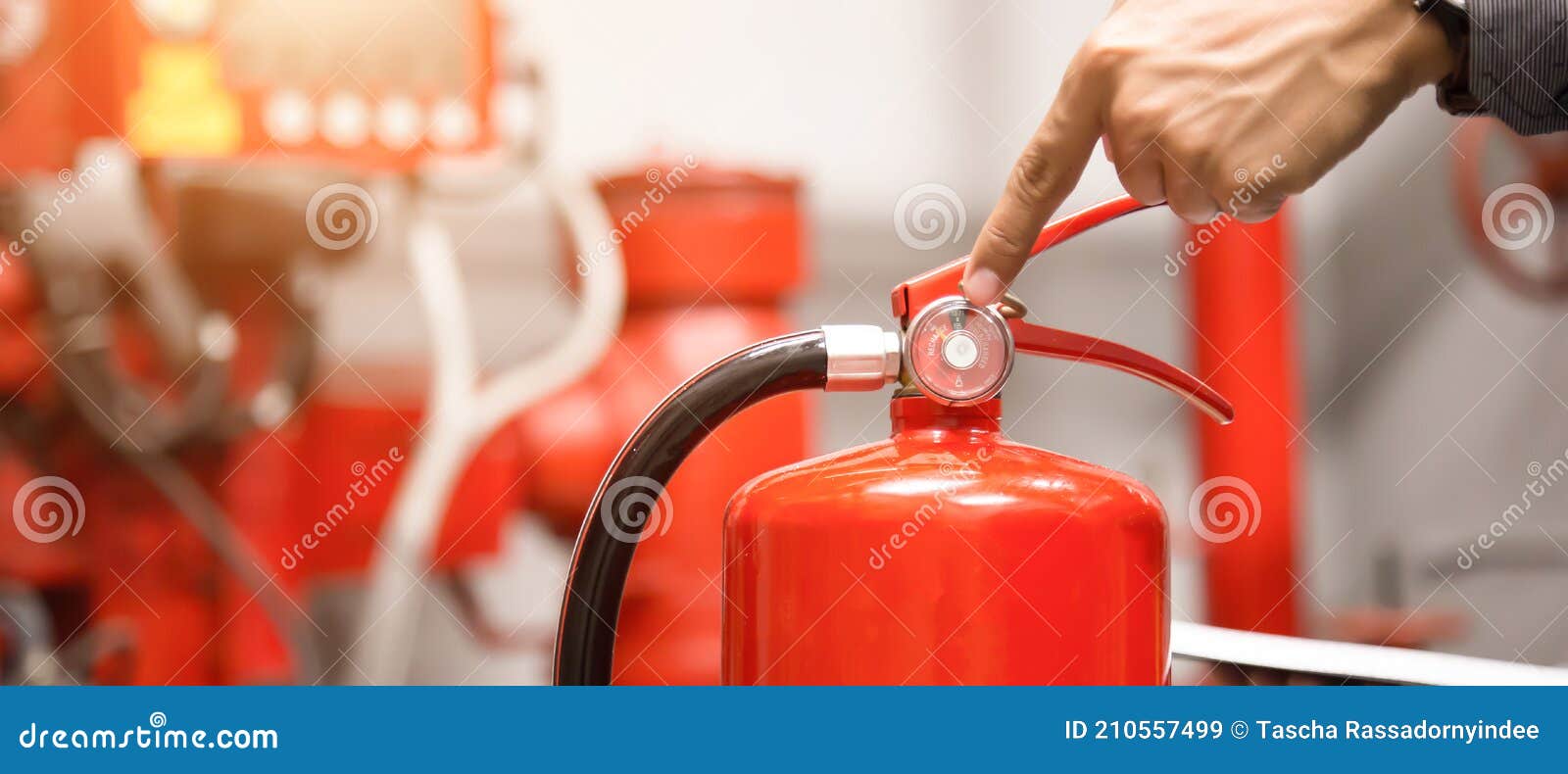 Inspeção de extintores de incêndio