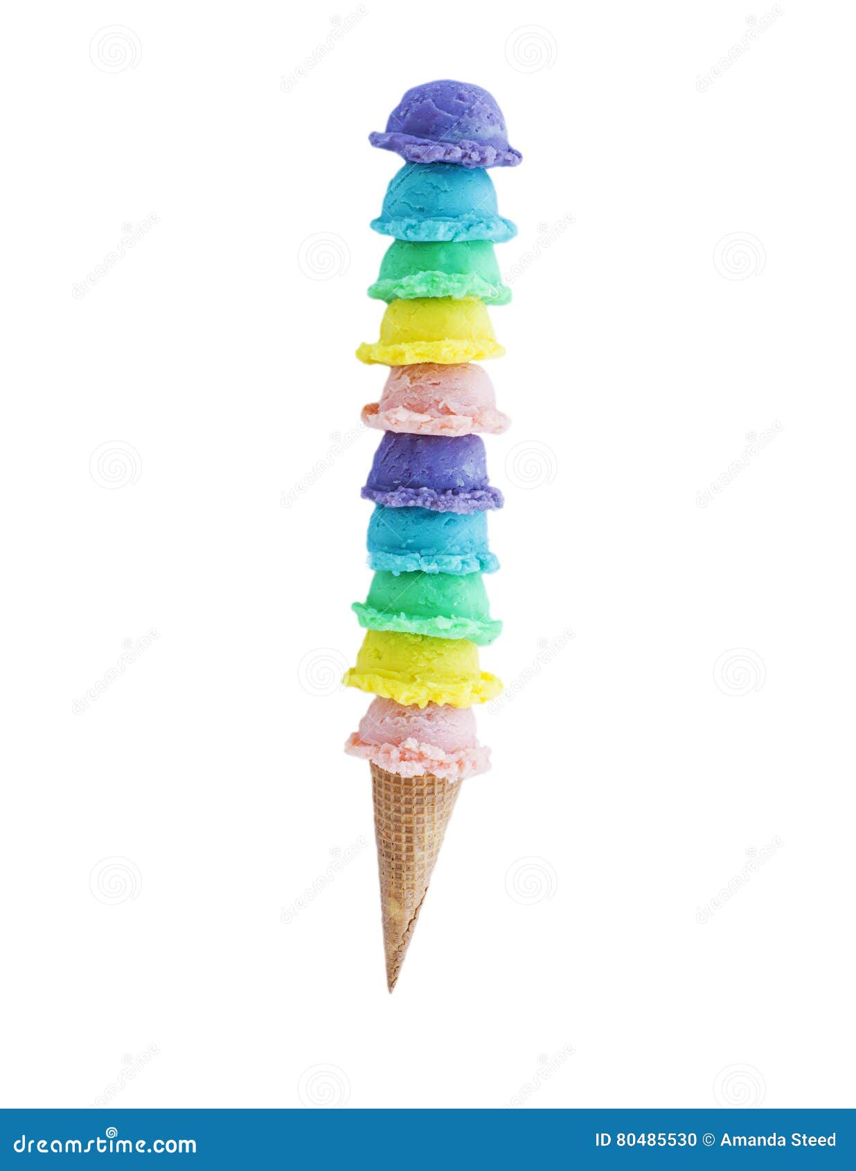 An Extra Large Ice Cream Cone Stock Photo - Image of strawberry