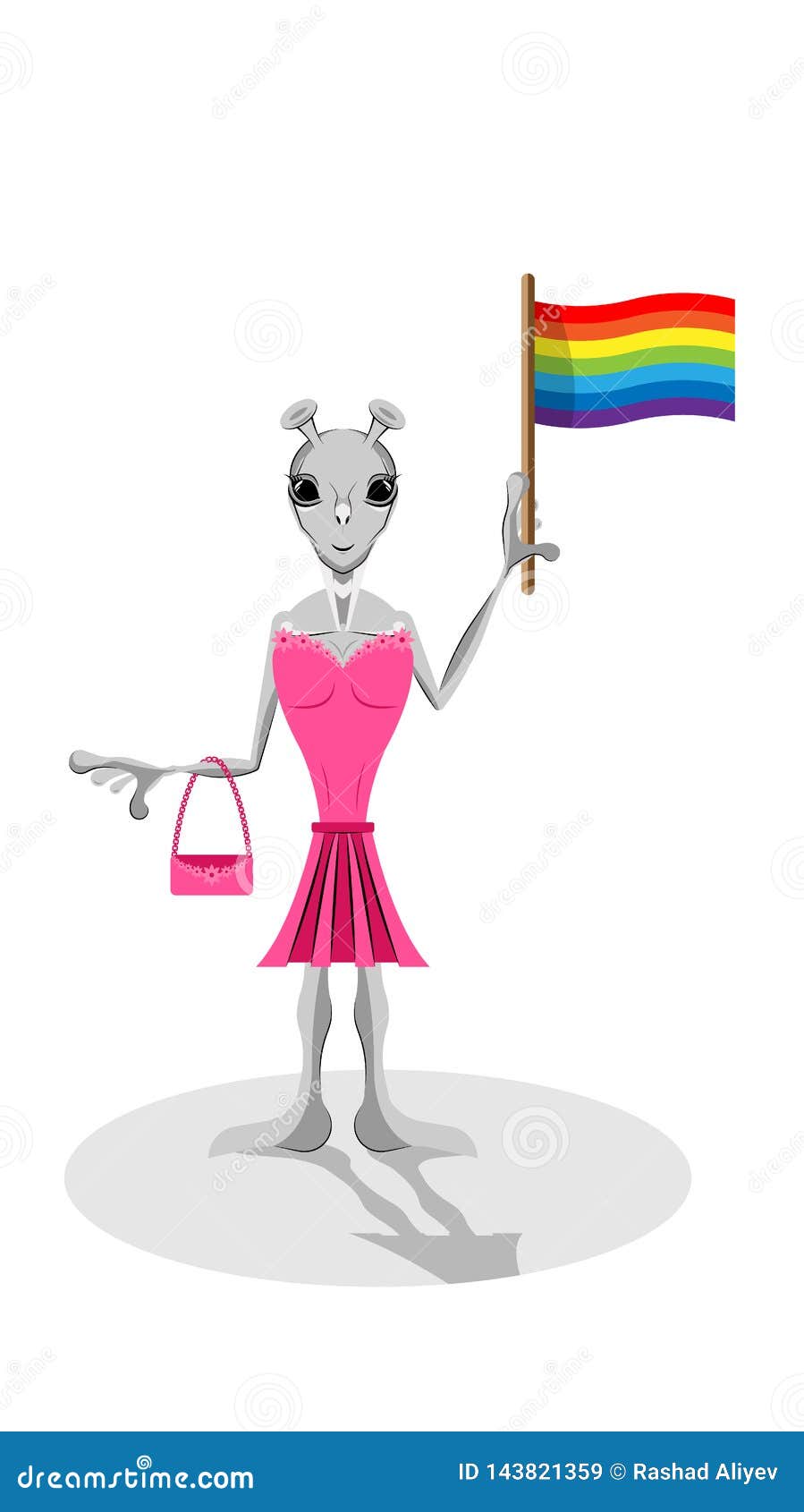 Extranjero Gay En El Ejemplo Del Lgbt De La Bandera De La Tenencia Del  Vestido Stock de ilustración - Ilustración de azul, historieta: 143821359