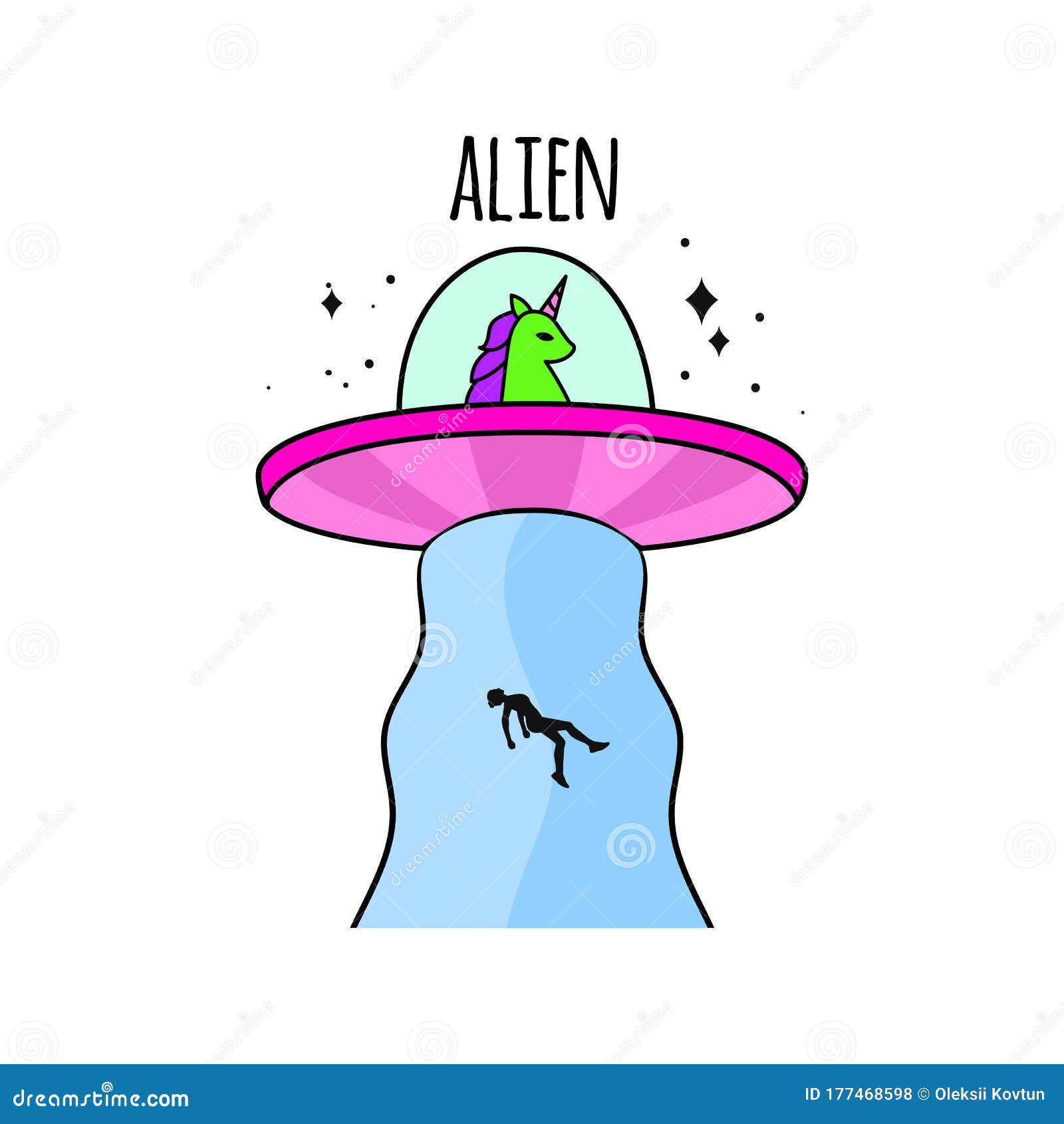 Alien Imagens de Stock de Arte Vetorial