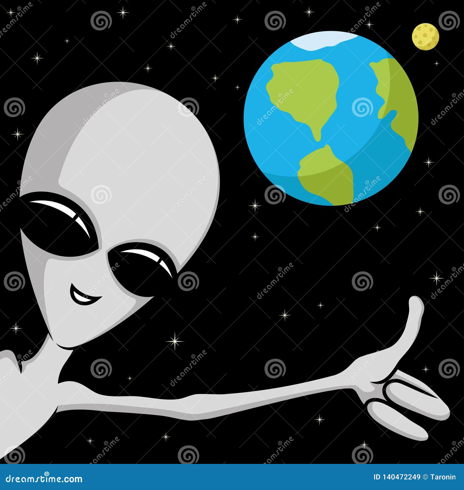 Alien, Levantamento, Planeta Terra, Em, A, Espaço, Vetorial, Ilustração,  Desenho Royalty Free SVG, Cliparts, Vetores, e Ilustrações Stock. Image  145631953